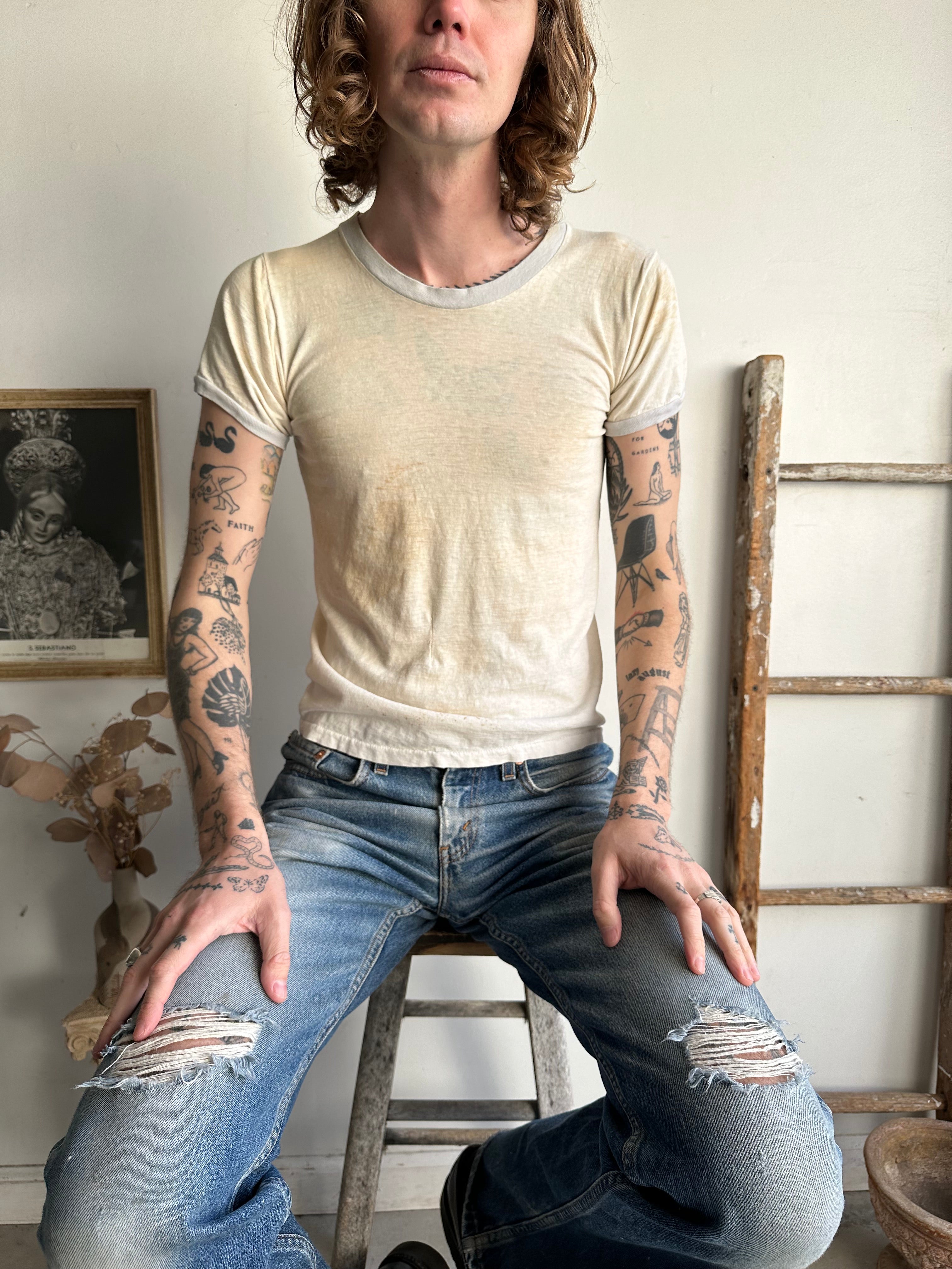 1960s Well-Worn Blank Ringer (S/M)