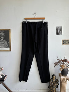 1970s Waist Zipper Tuxedo Trousers (33 x 31)