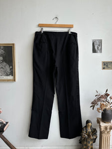 1980s Clasp Fly Tuxedo Trousers (35 x 31)