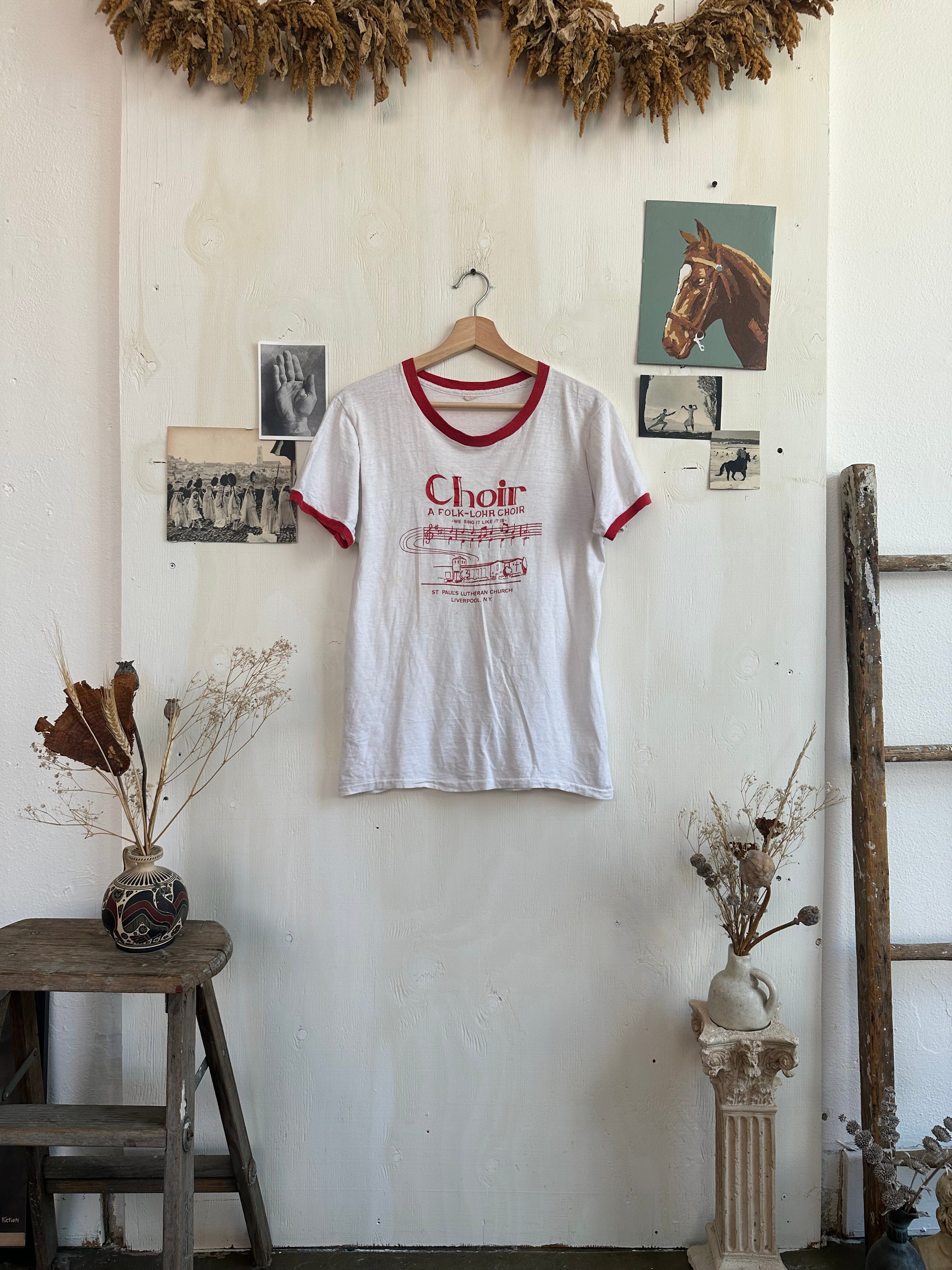 1970s Folk Choir Ringer (Boxy M/L)