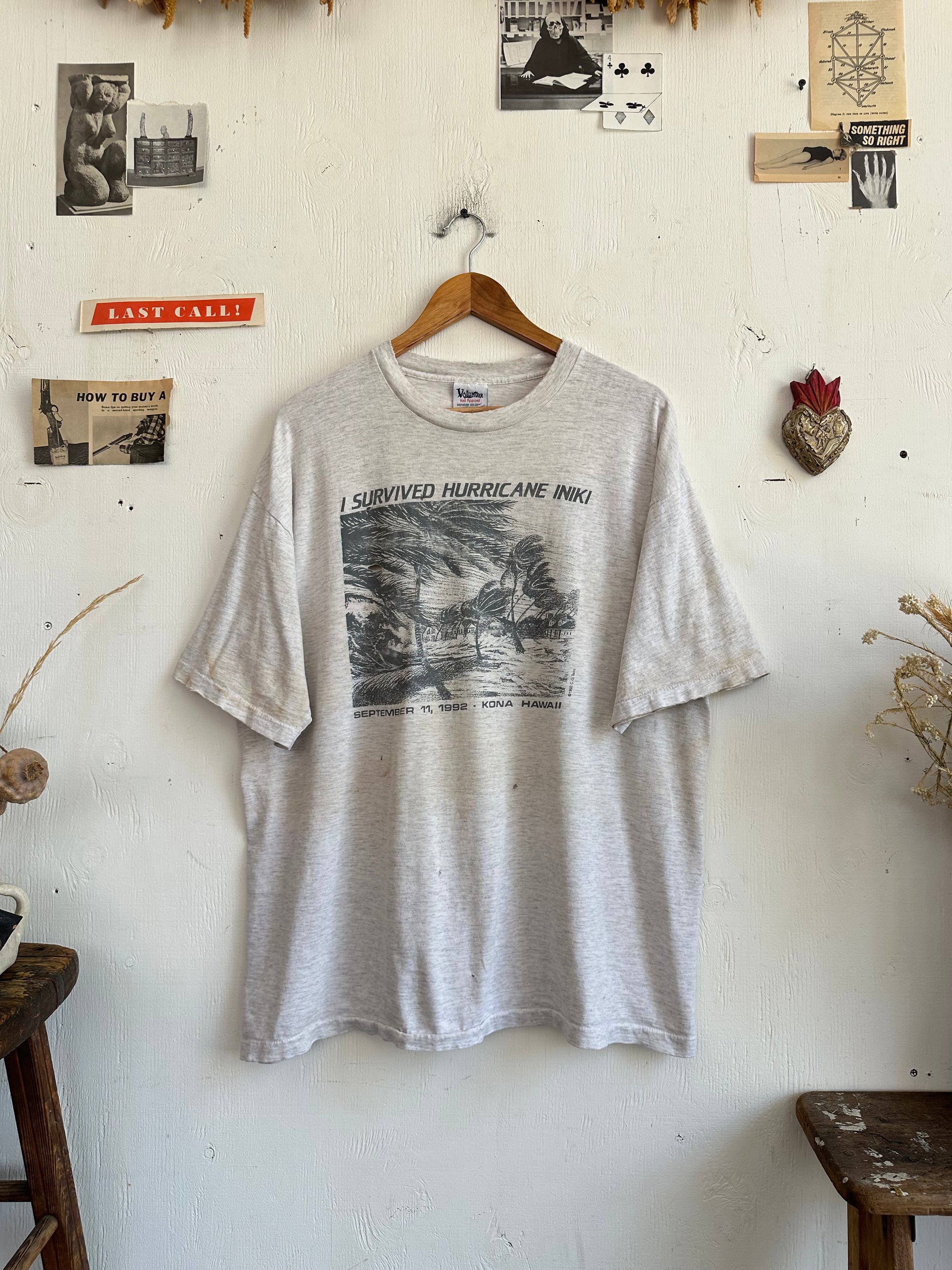 1992 Well-Worn Hurricane Iniki Tee (XL)