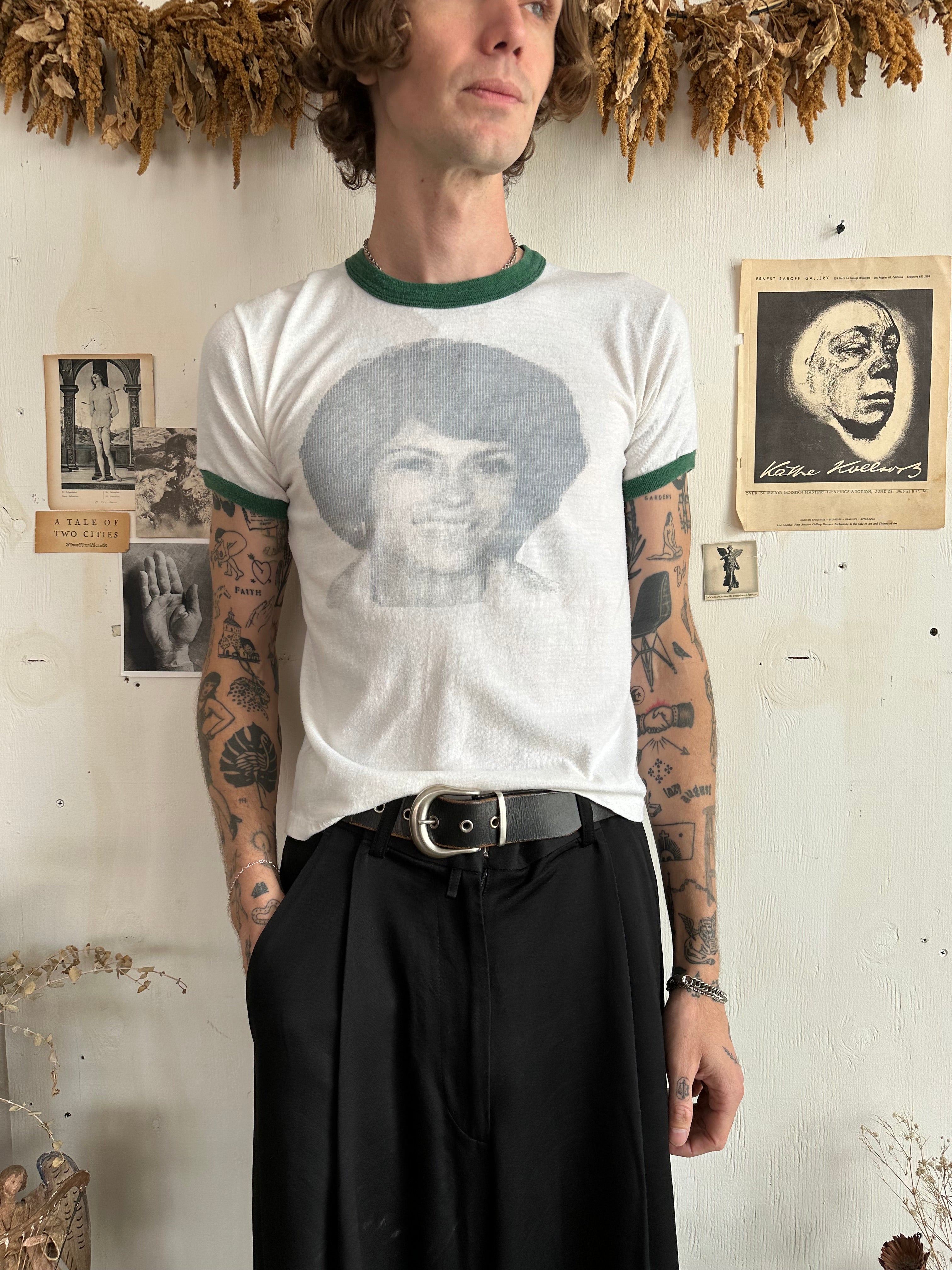 1980s Digital Portrait Ringer Tee (S/M)