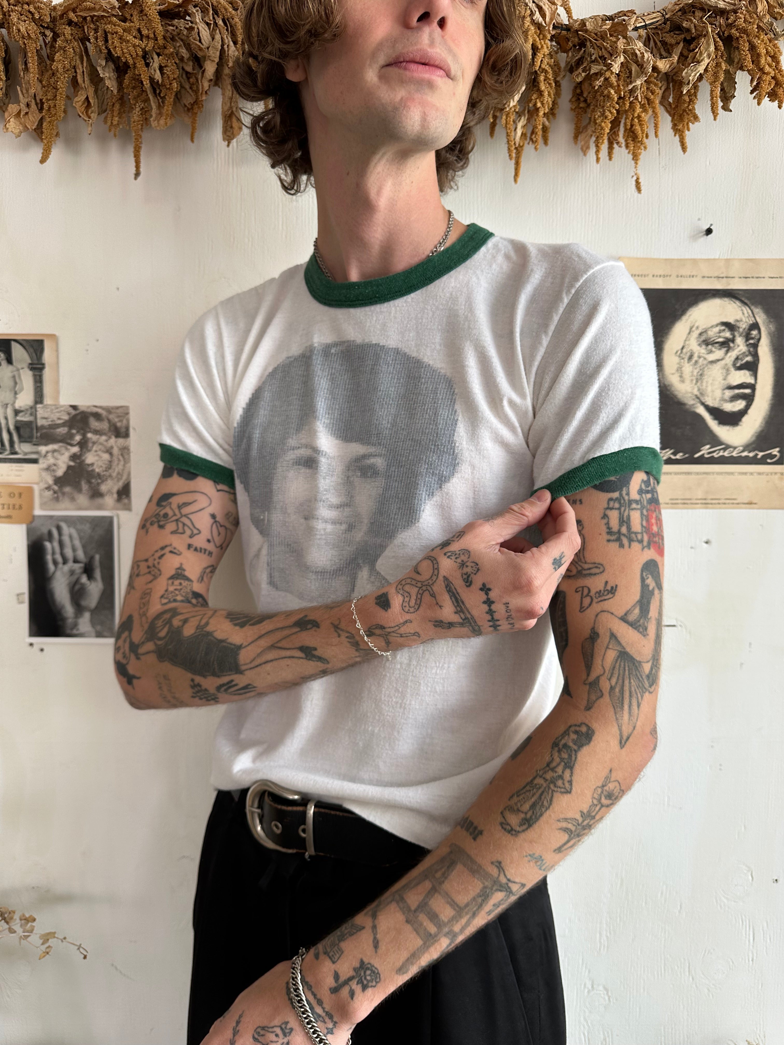 1980s Digital Portrait Ringer Tee (S/M)