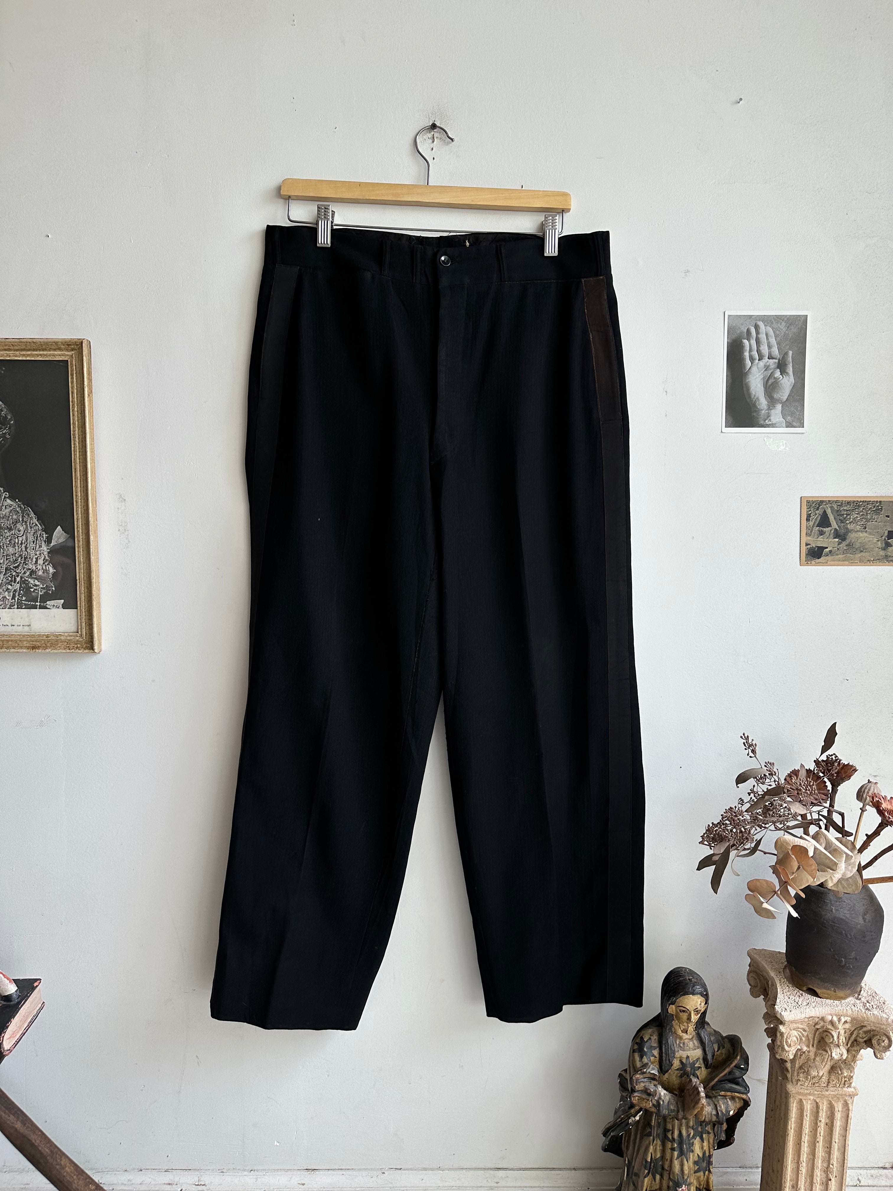 1960s Sunfaded Tuxedo Trousers (34 x 28)