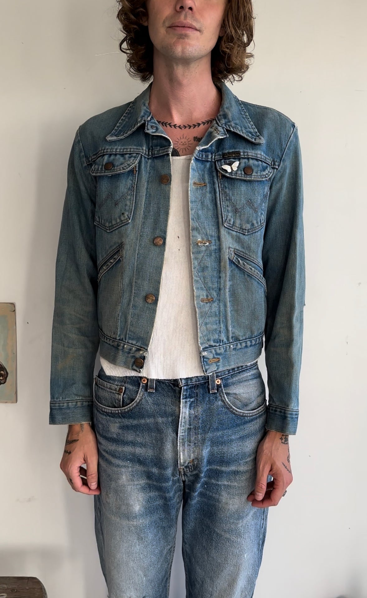 1970s Well-Worn Wrangler Denim Jacket (S)