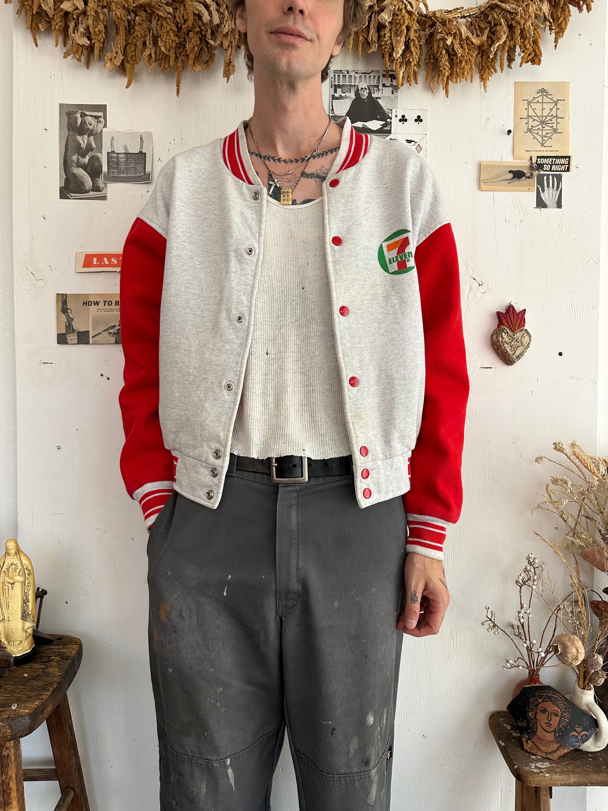 1990s 7-Eleven Sweatshirt Letterman (L)