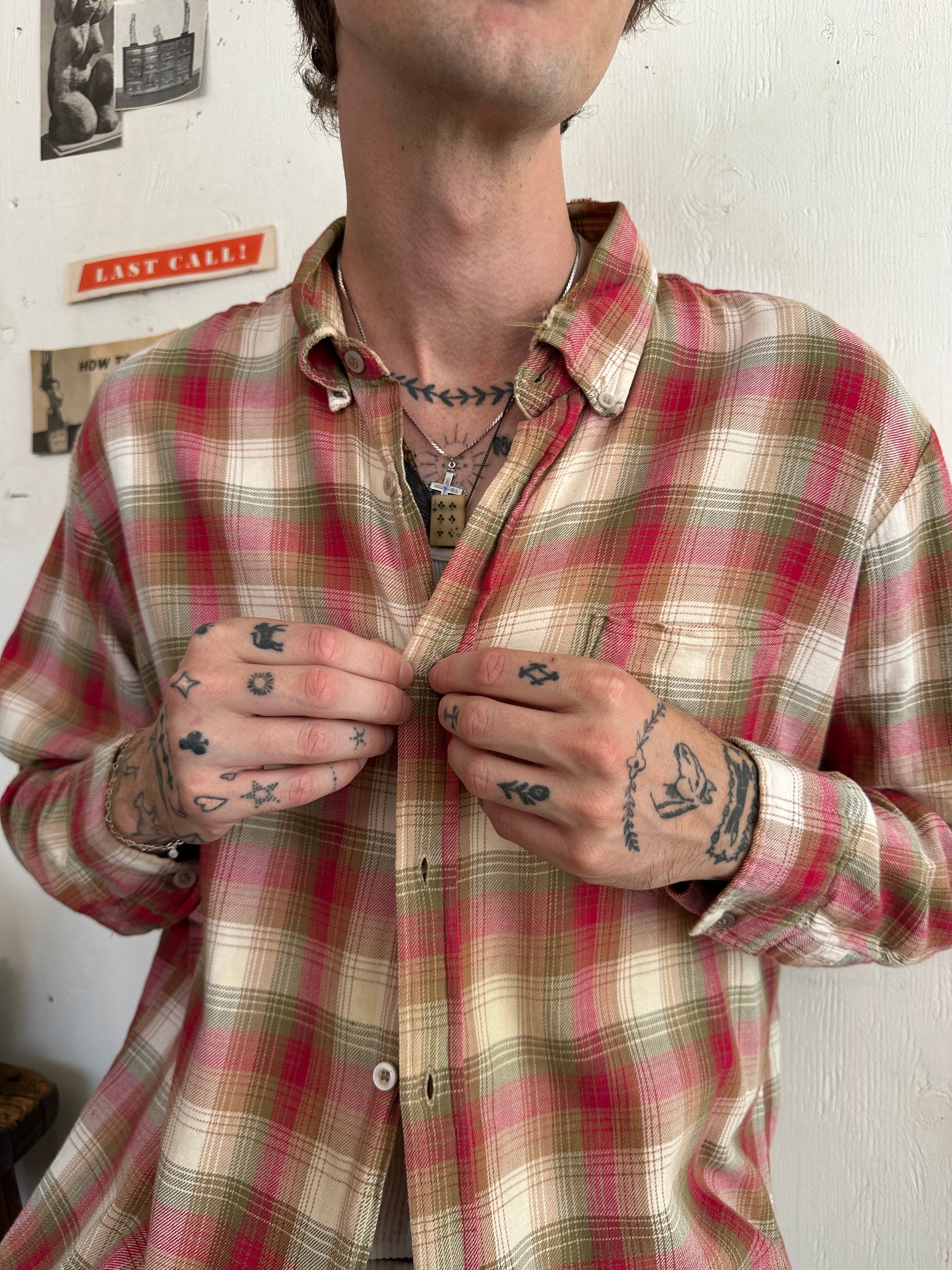 1980s Well Worn Cotton Flannel (XL)