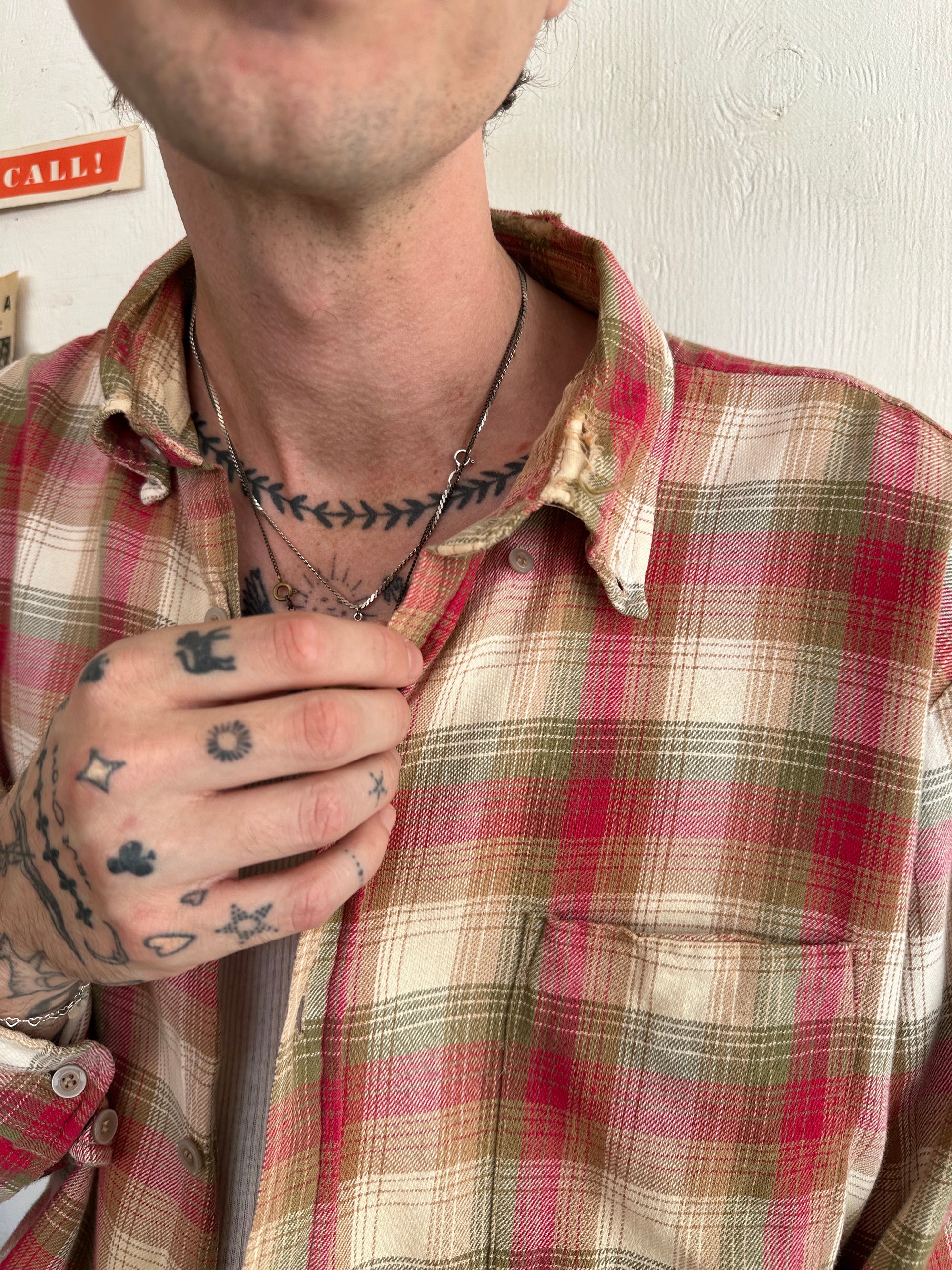 1980s Well Worn Cotton Flannel (XL)