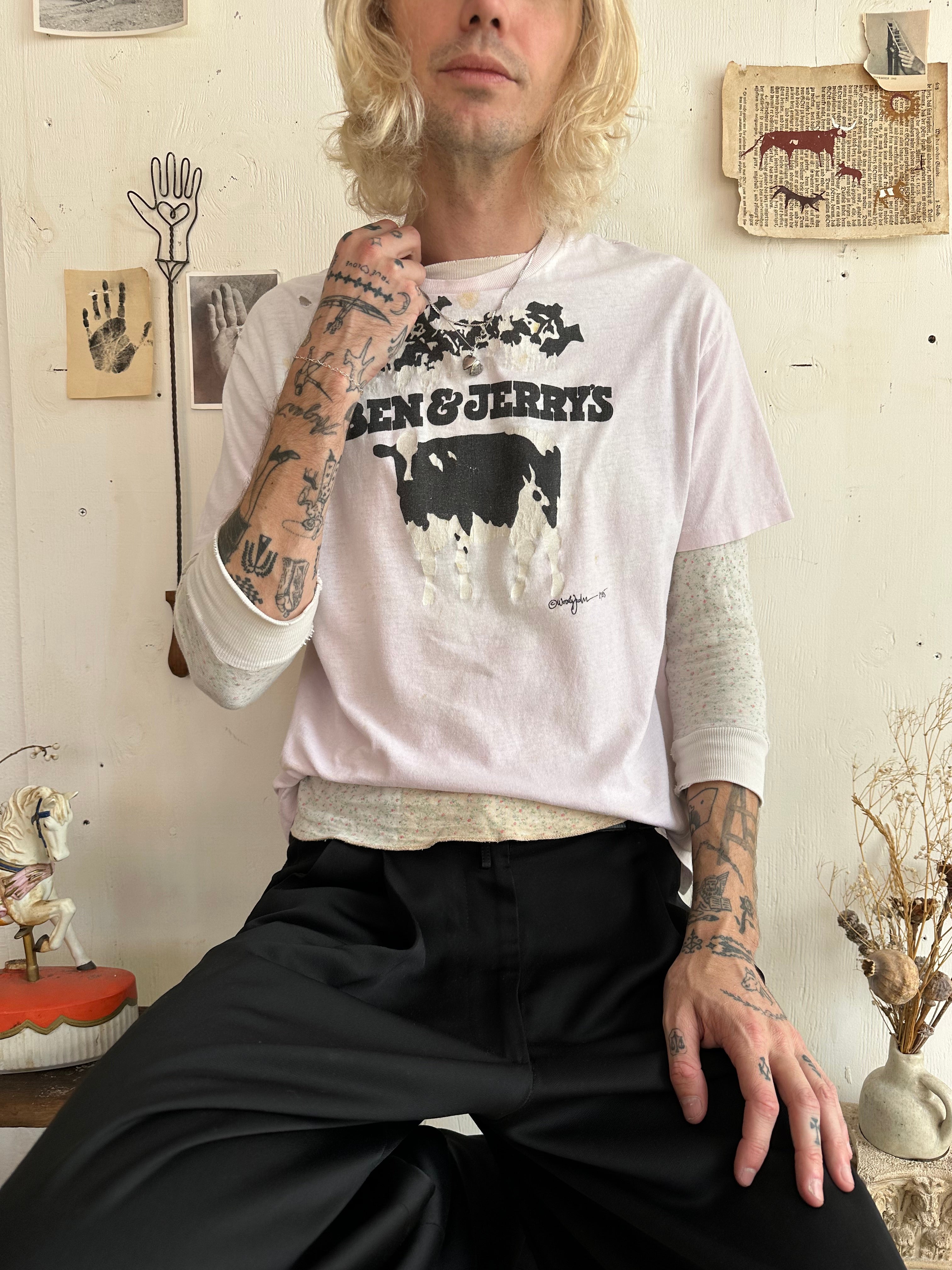 1980s Well Worn Ben & Jerry’s Tee (Boxy M)