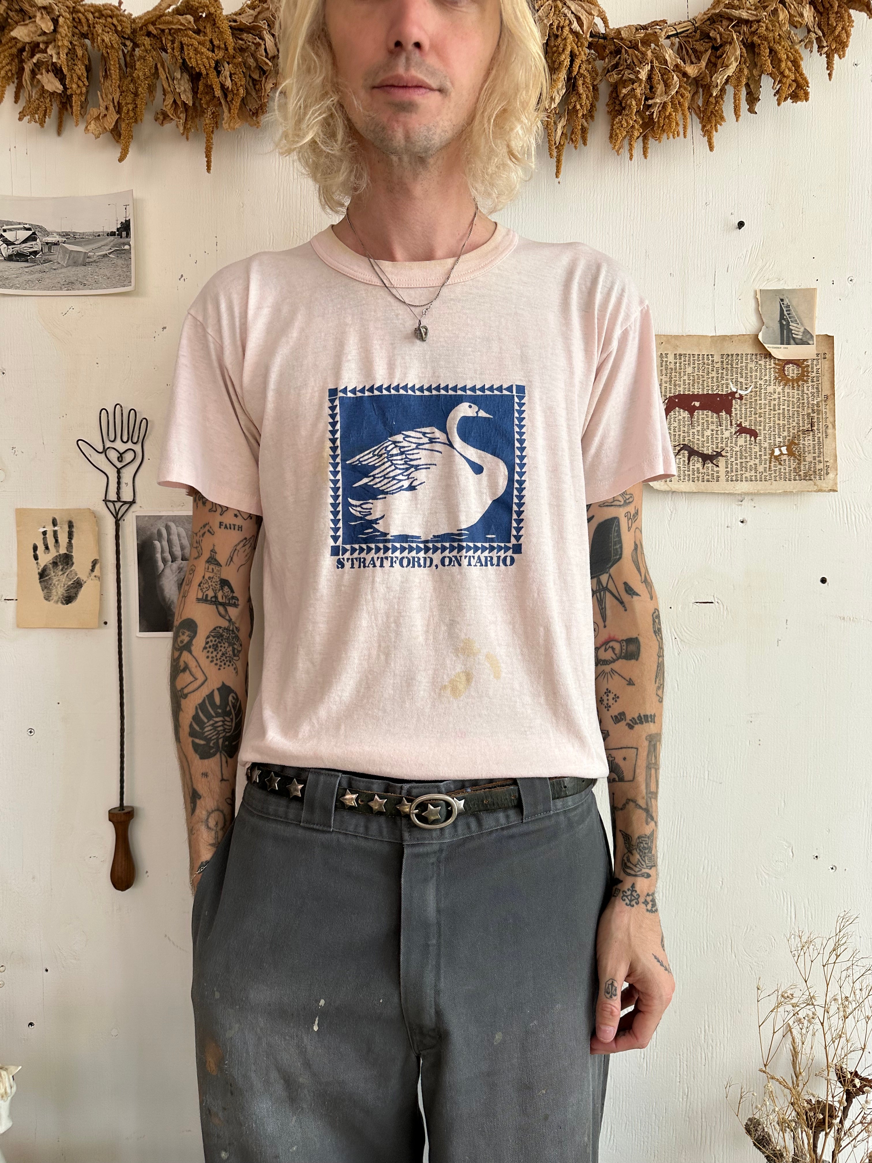 1980s Well Worn Swan Tee (Boxy M)