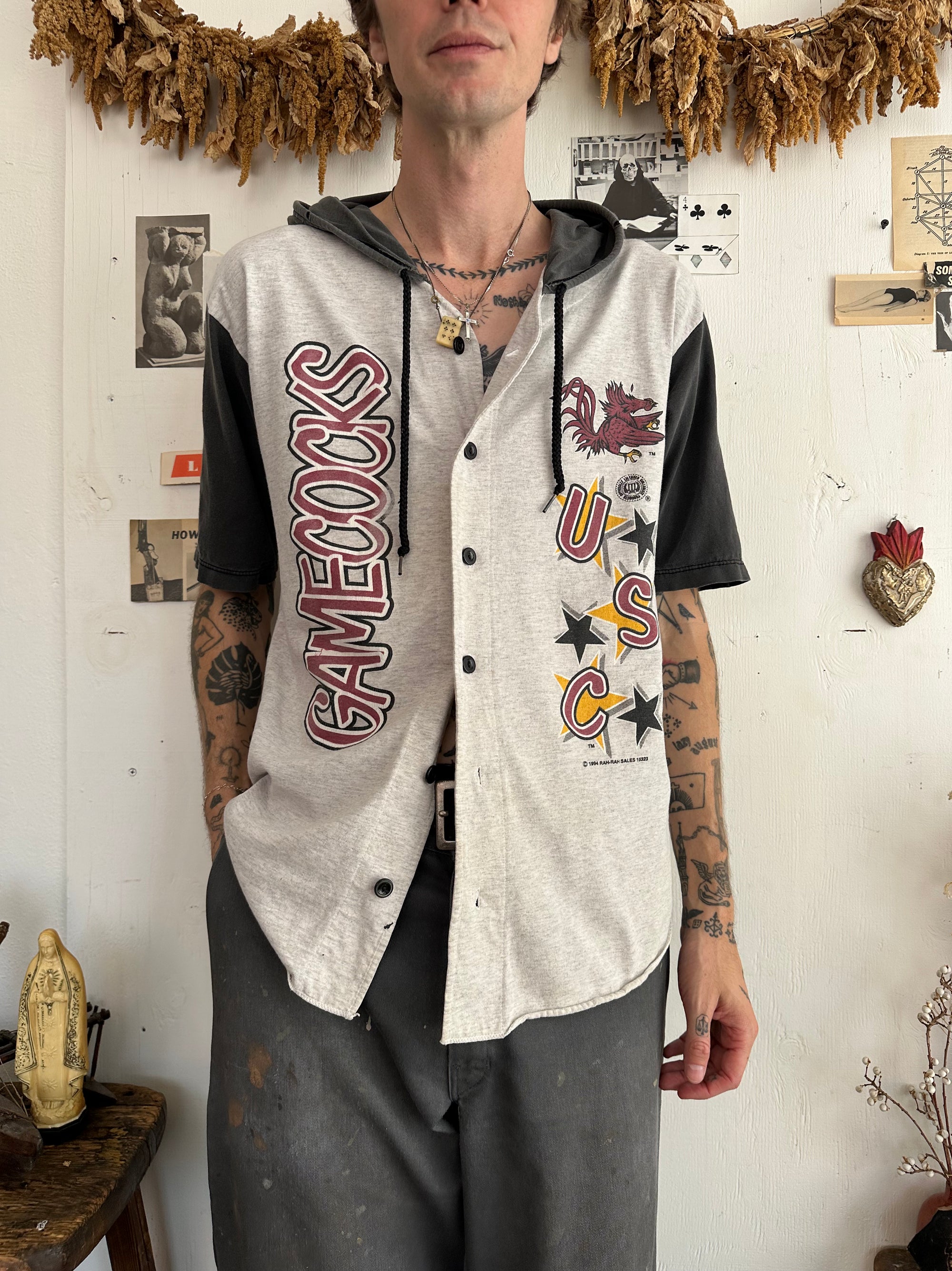 1994 GameCocks Hooded Baseball Jersey (L)