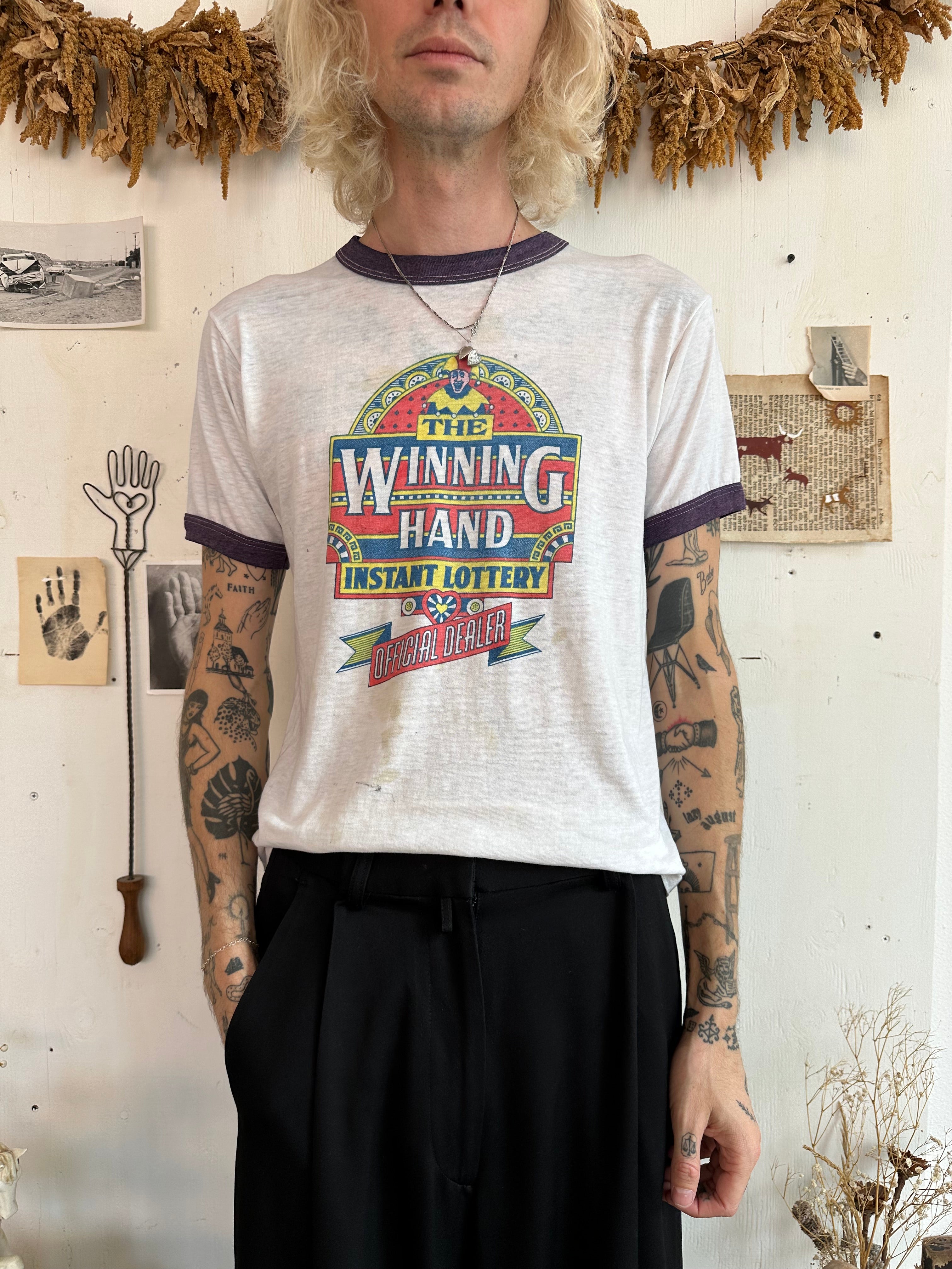 1970s Paper Thin Winning Hand Ringer (Boxy M)