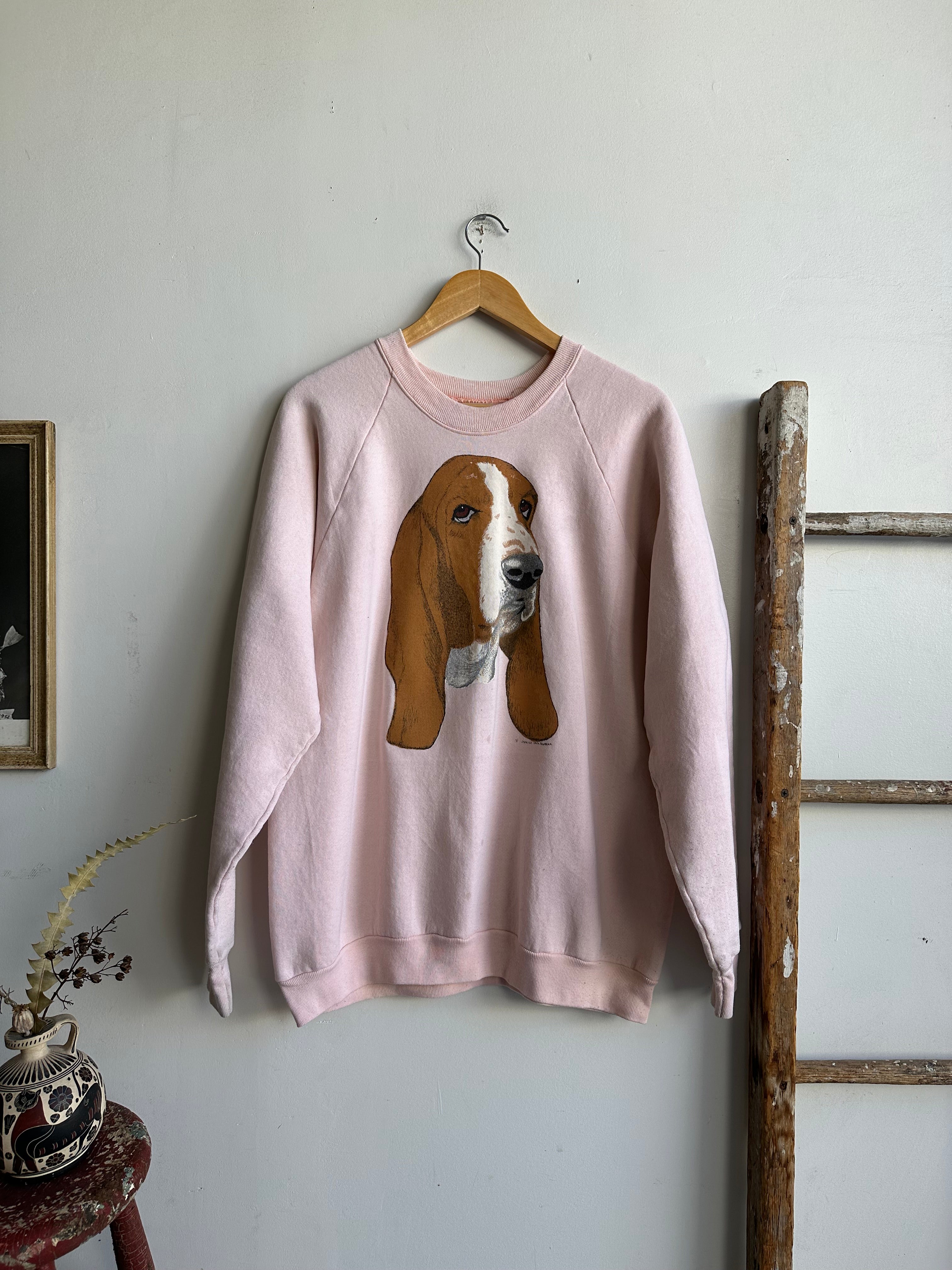 1980s Basset Hound Sweatshirt (L/XL)