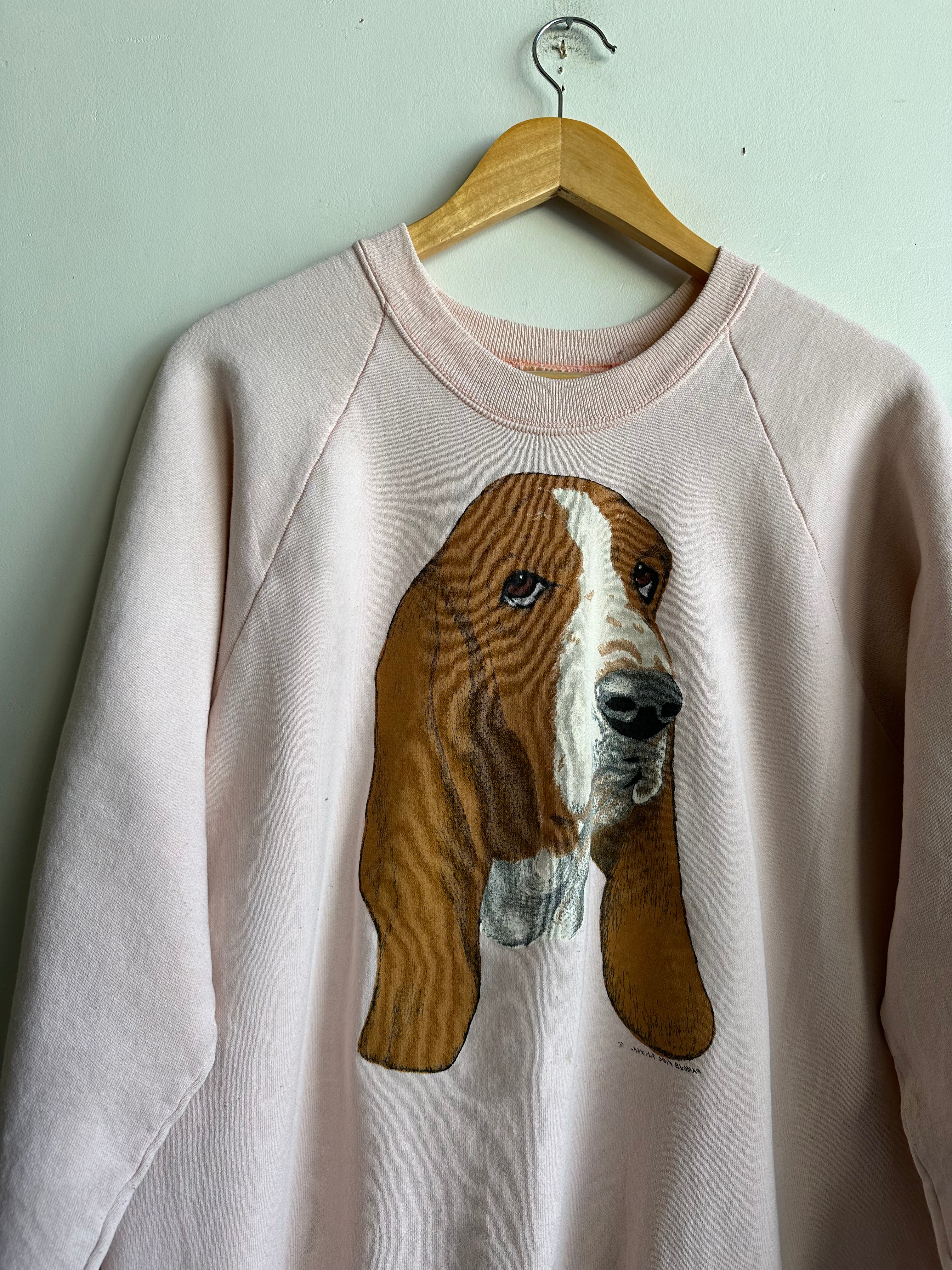 1980s Basset Hound Sweatshirt (L/XL)