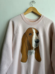 1980s Basset Hound Sweatshirt (L/XL)