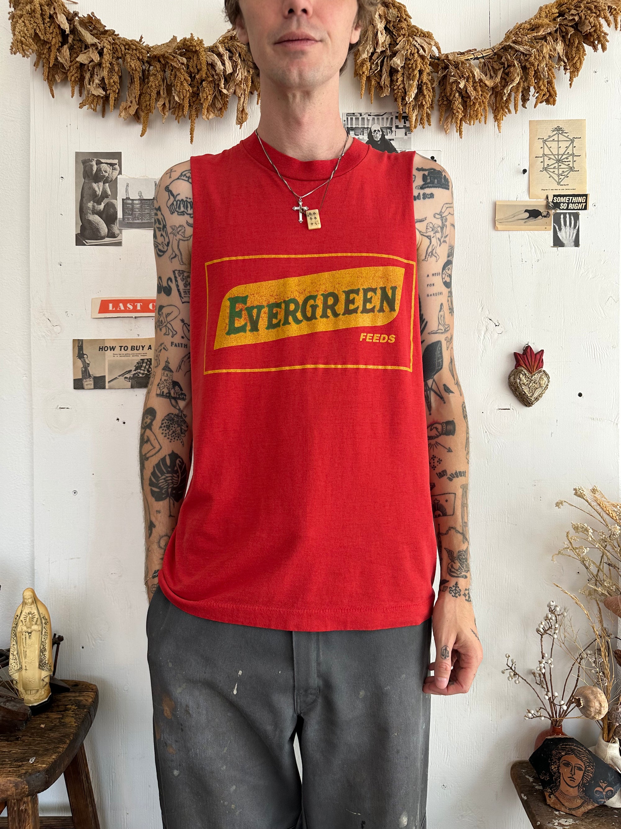 1990s Evergreen Feeds Muscle Tank (L)