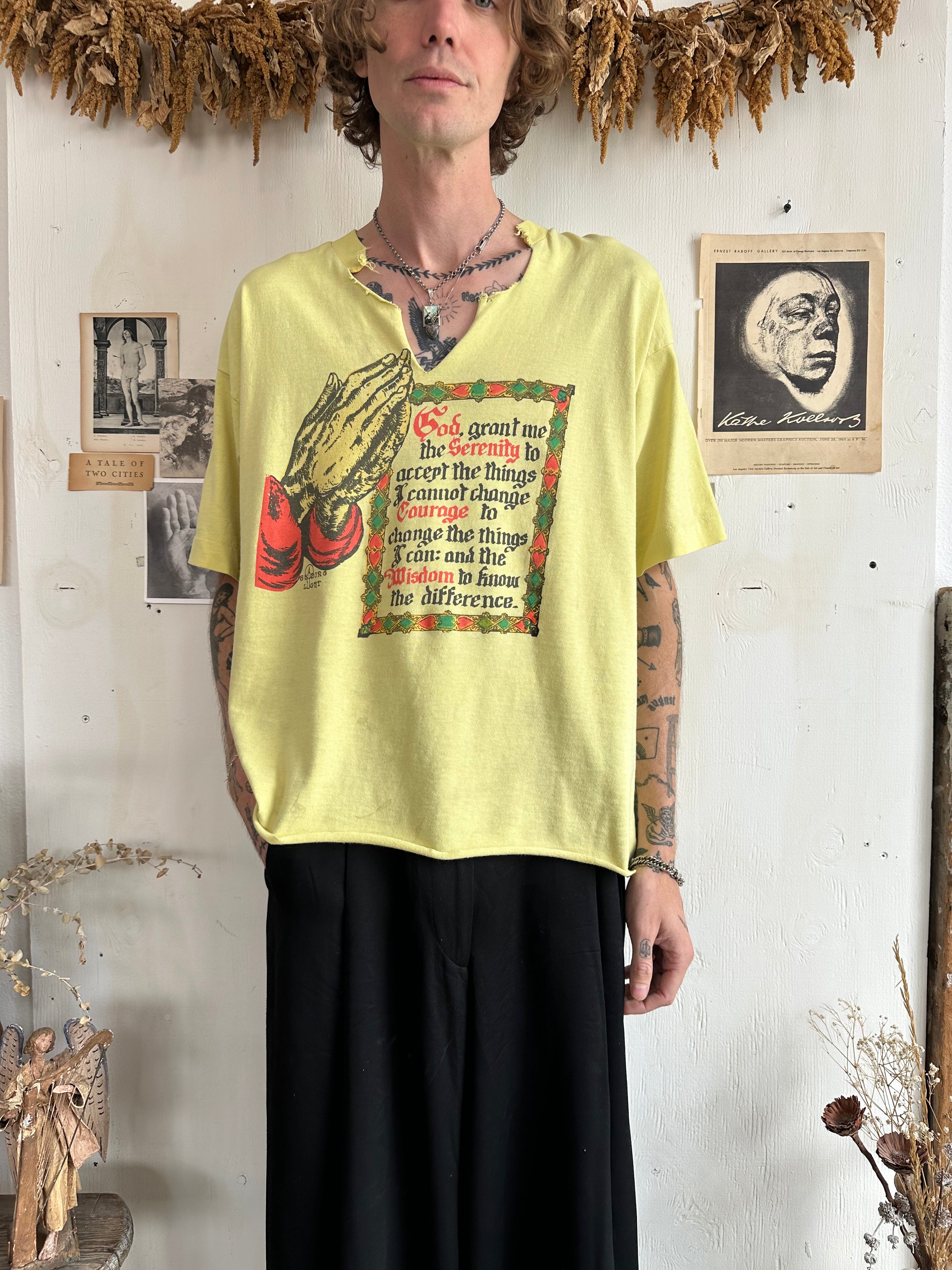 1990S “Serenity Prayer" T-shirt (Boxy XL)