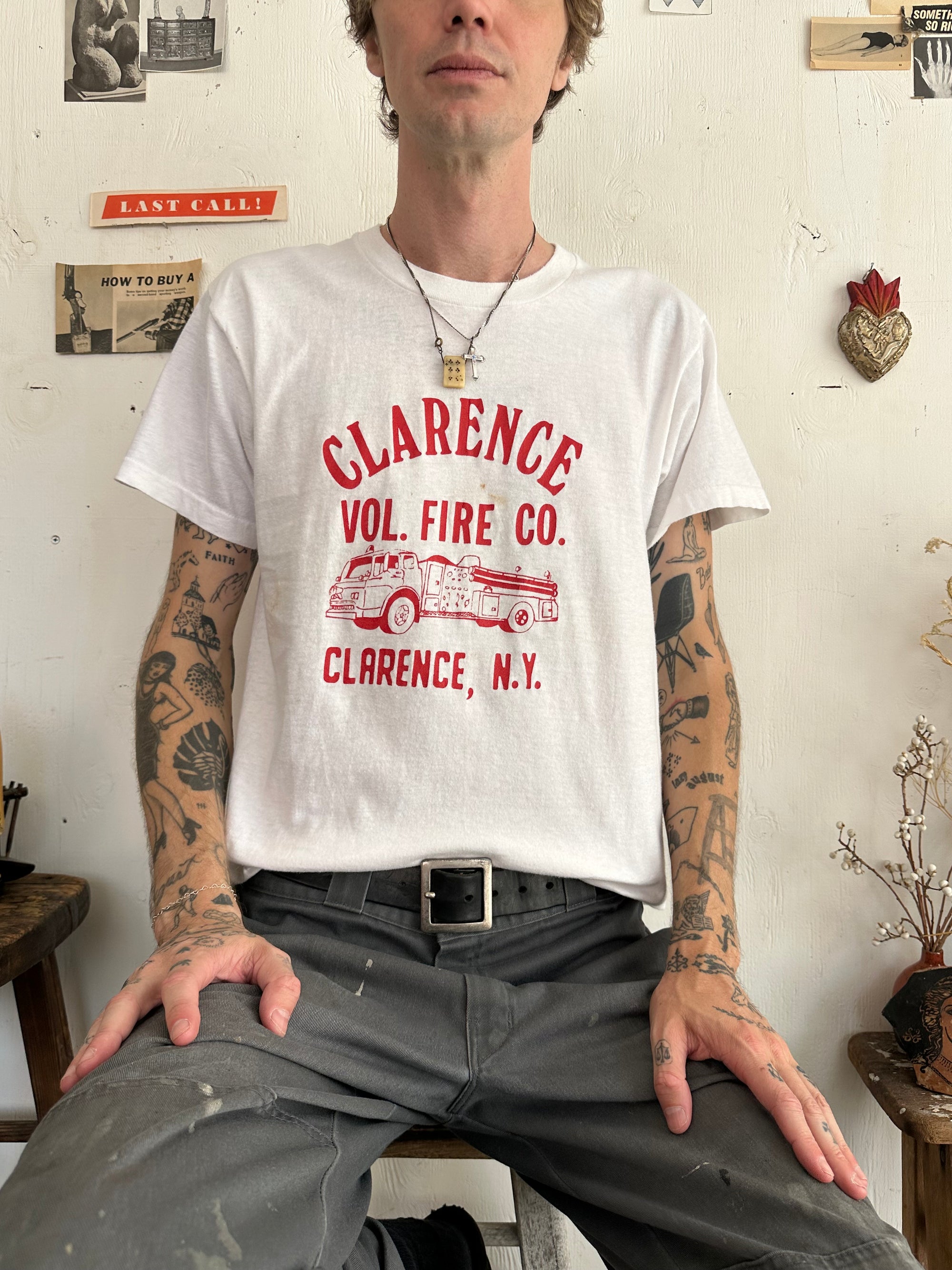 1980s Clarence Firefighter T-Shirt (M)