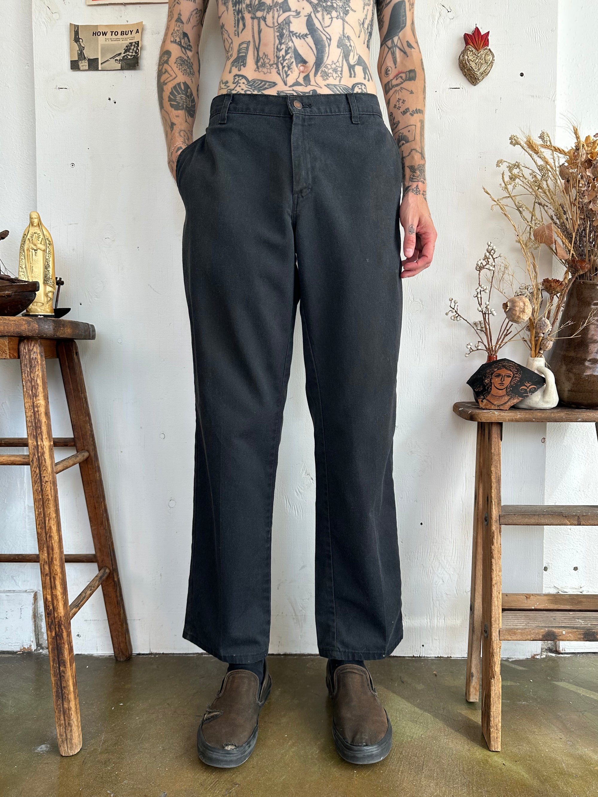 1990s Faded Black Dickies (34/32)