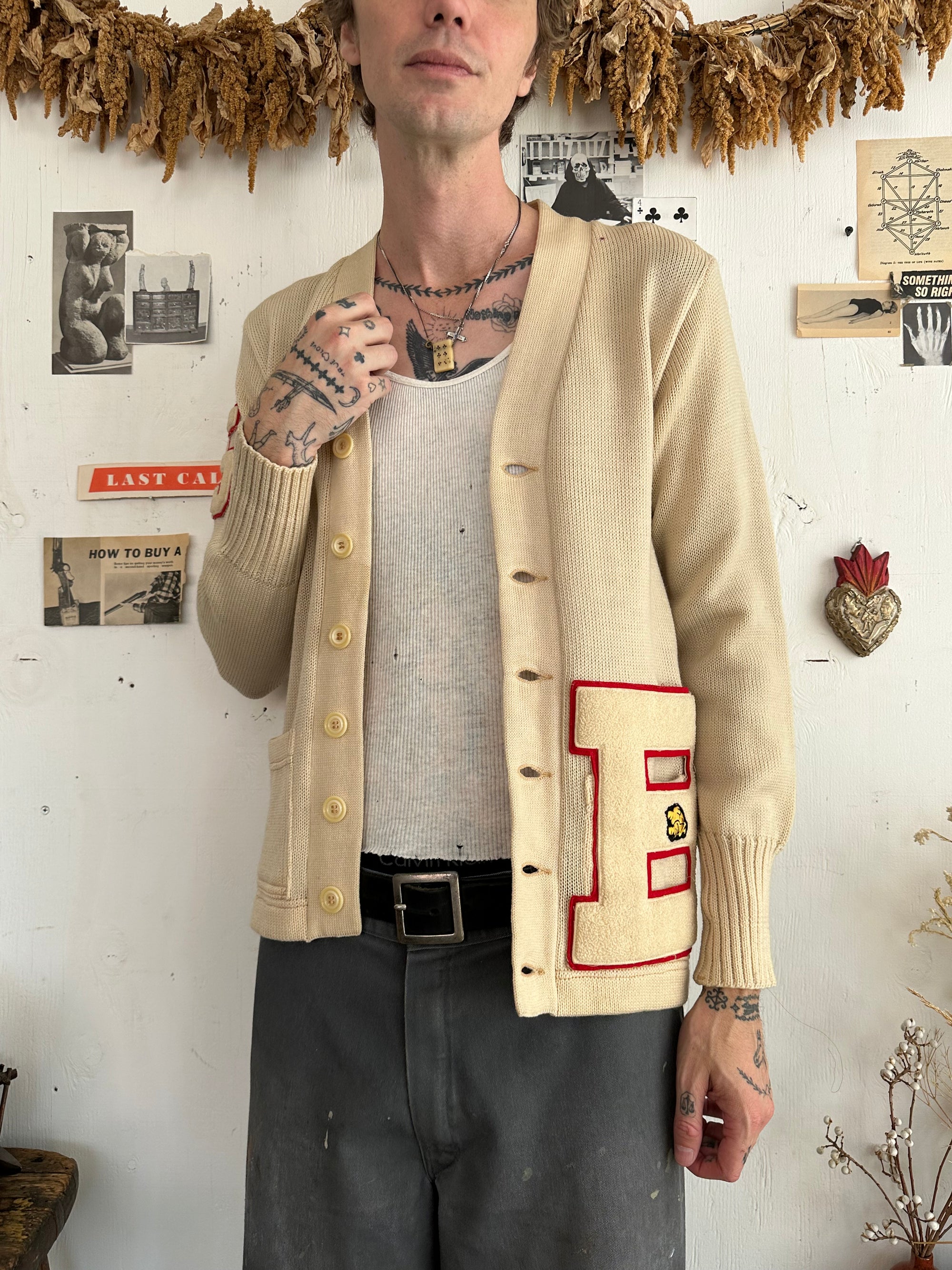1960s Letterman Cardigan (S)