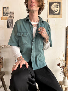 1940s Thrashed Work Shirt (Boxy XL)