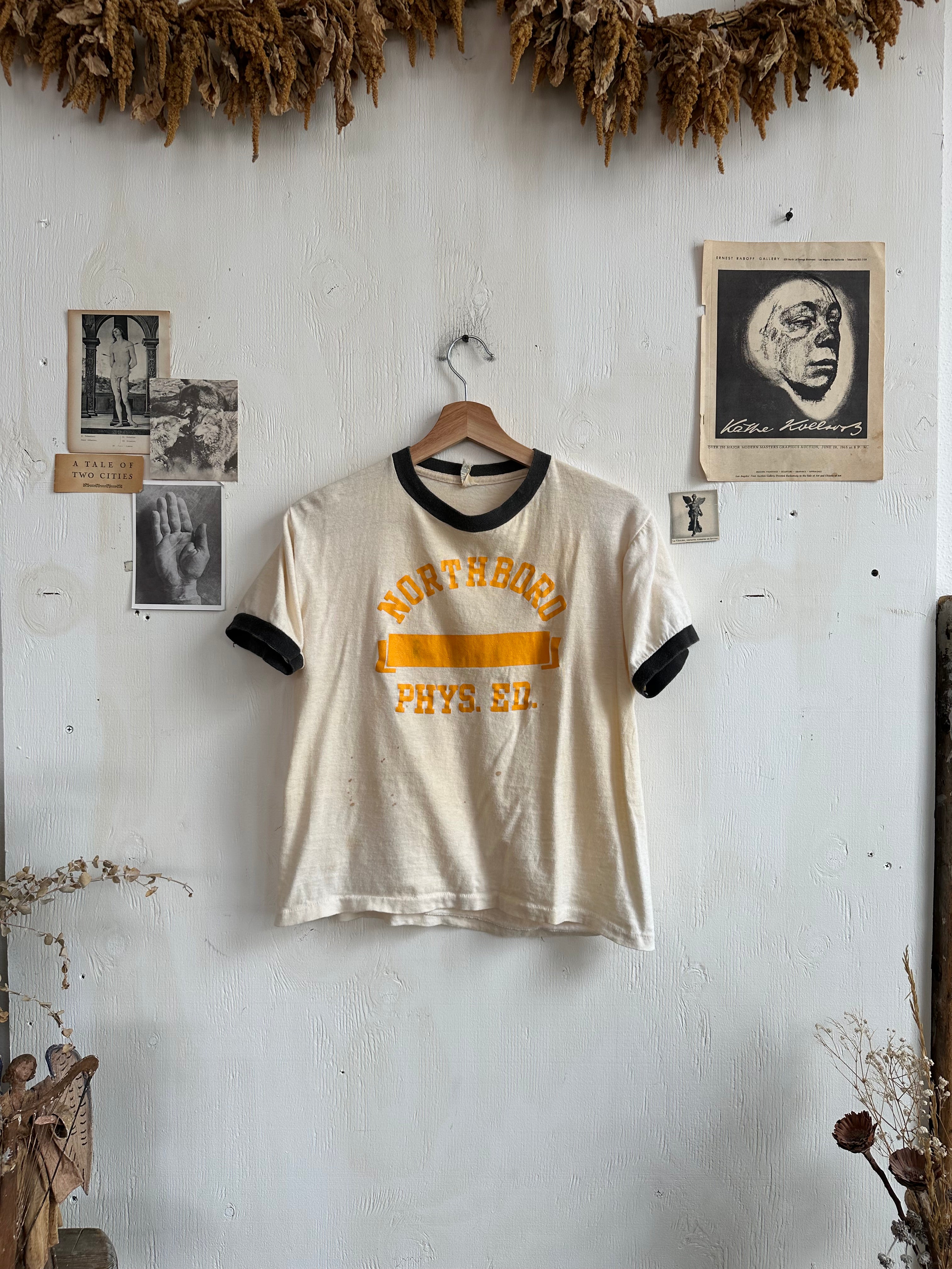 1960s Well-worn “Northboro” Ringer Tee (Boxy S/M)
