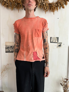 1960s Thrashed And Repaired Pocket Tee (M)