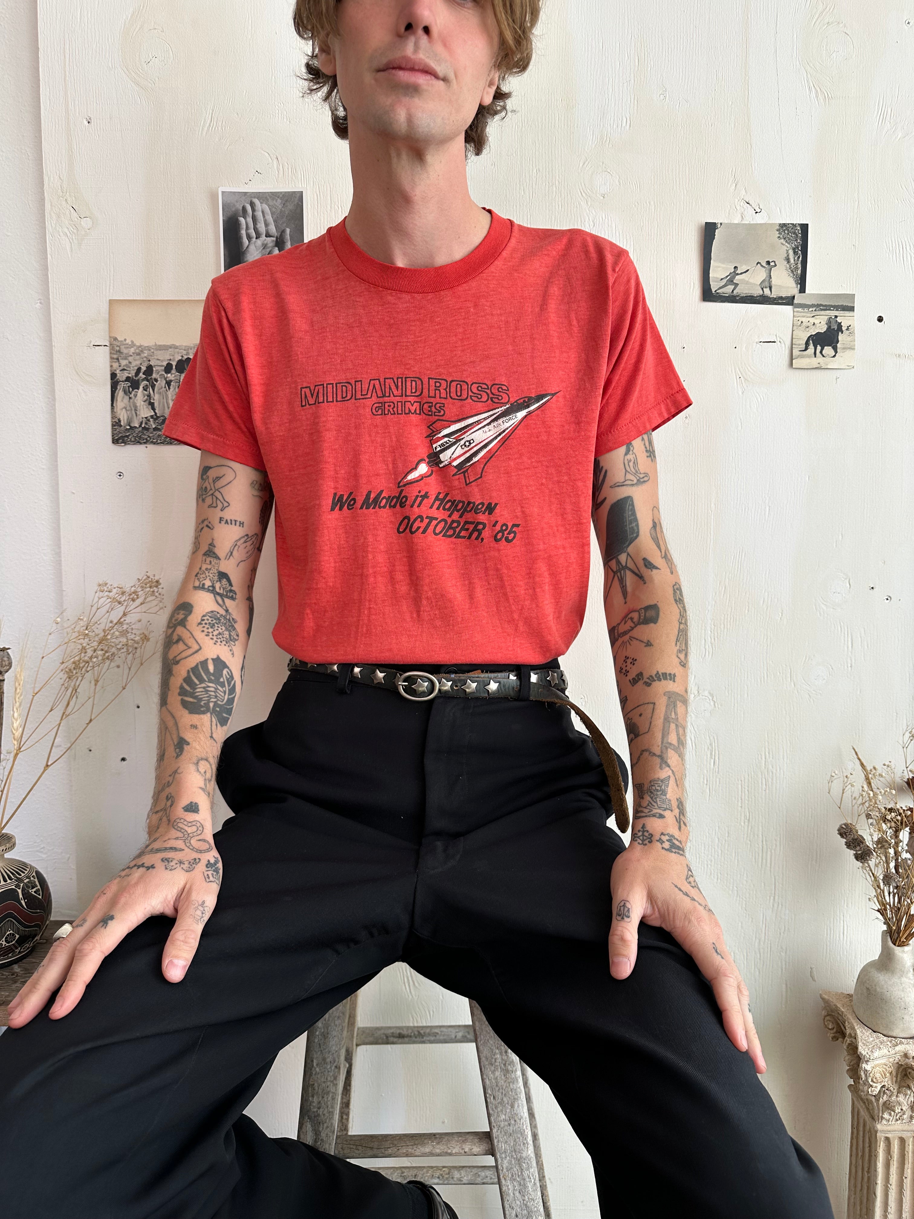 1985 Sunfaded Midland Airforce Tee (M)