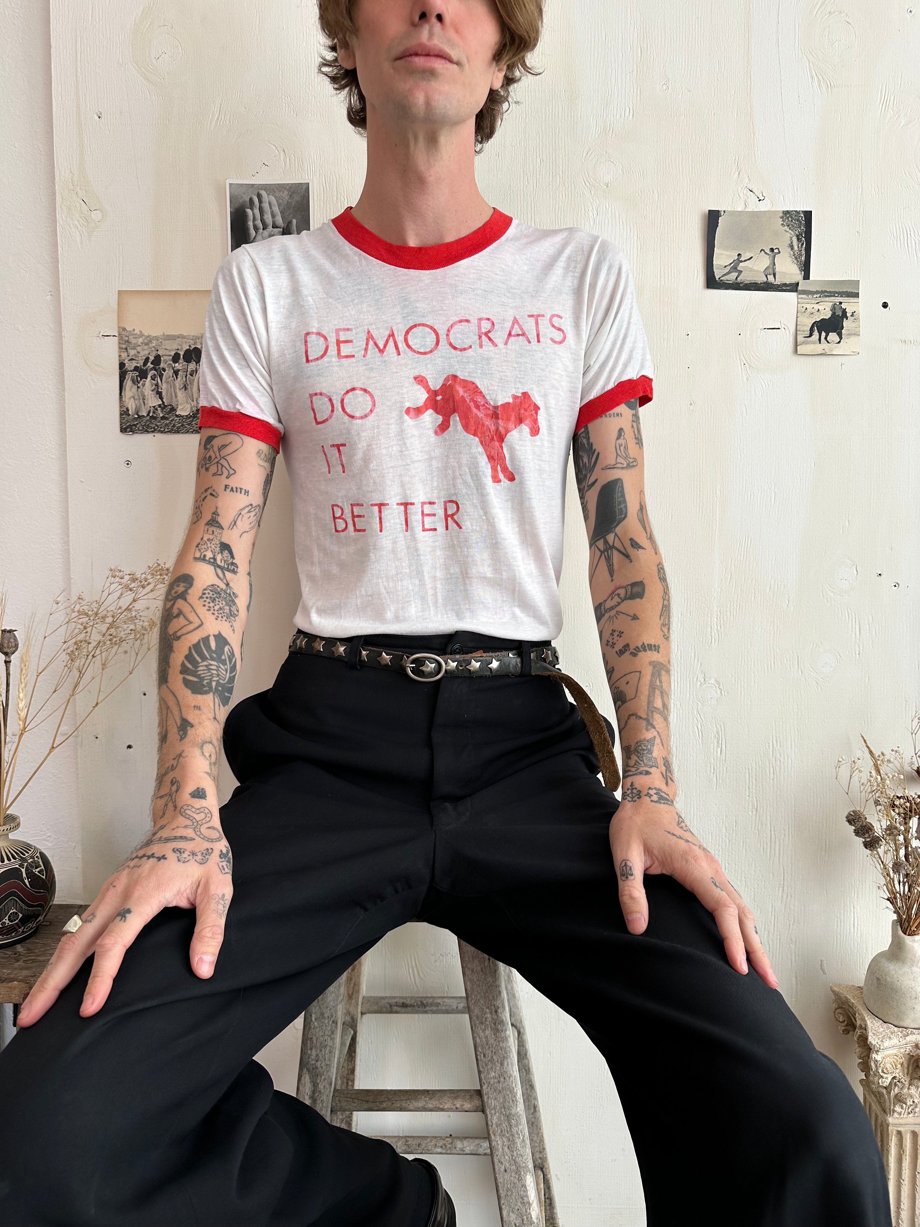 1980s Paper Thin Democrats Ringer (M)