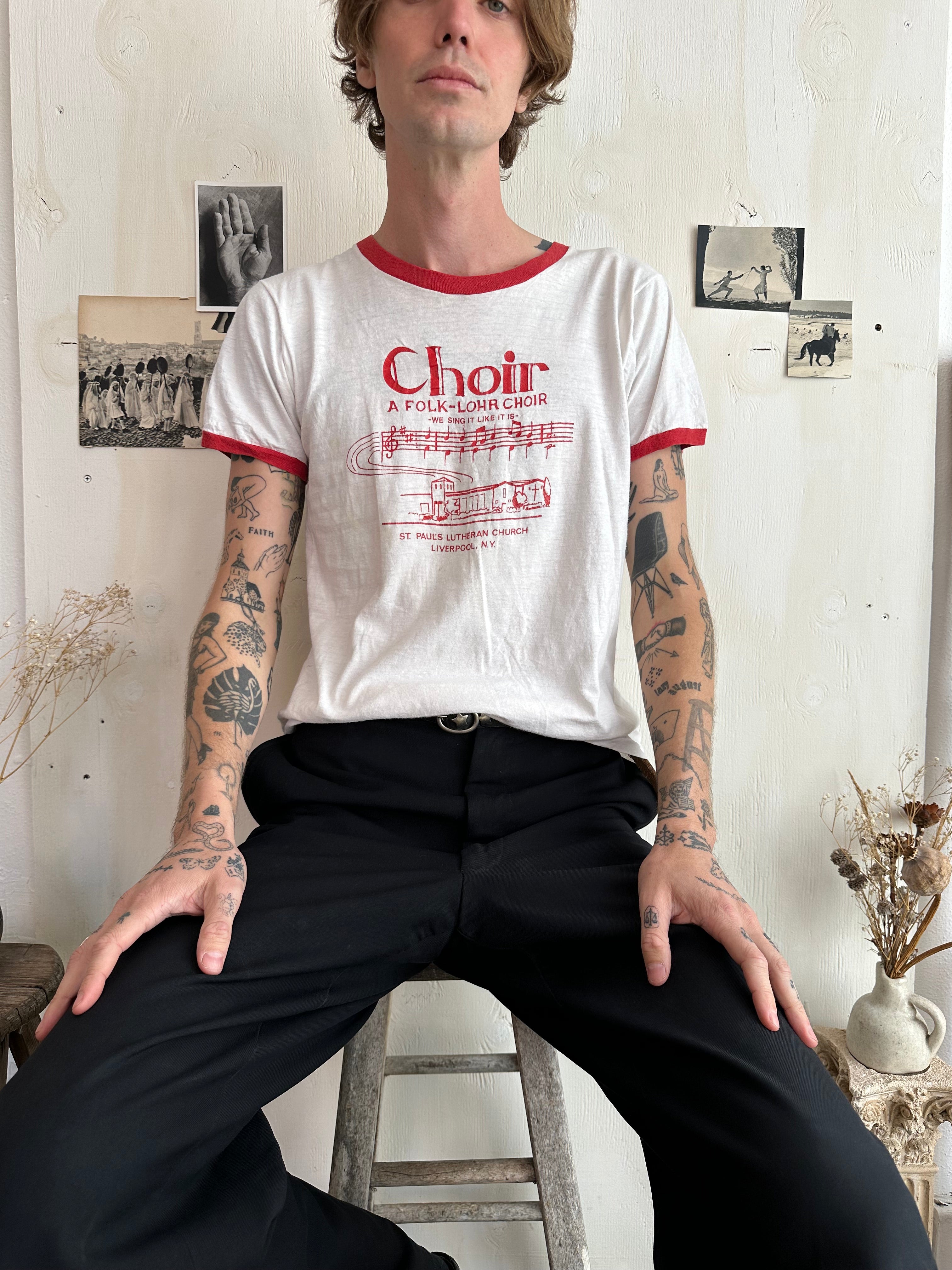 1970s Folk Choir Ringer (Boxy M/L)