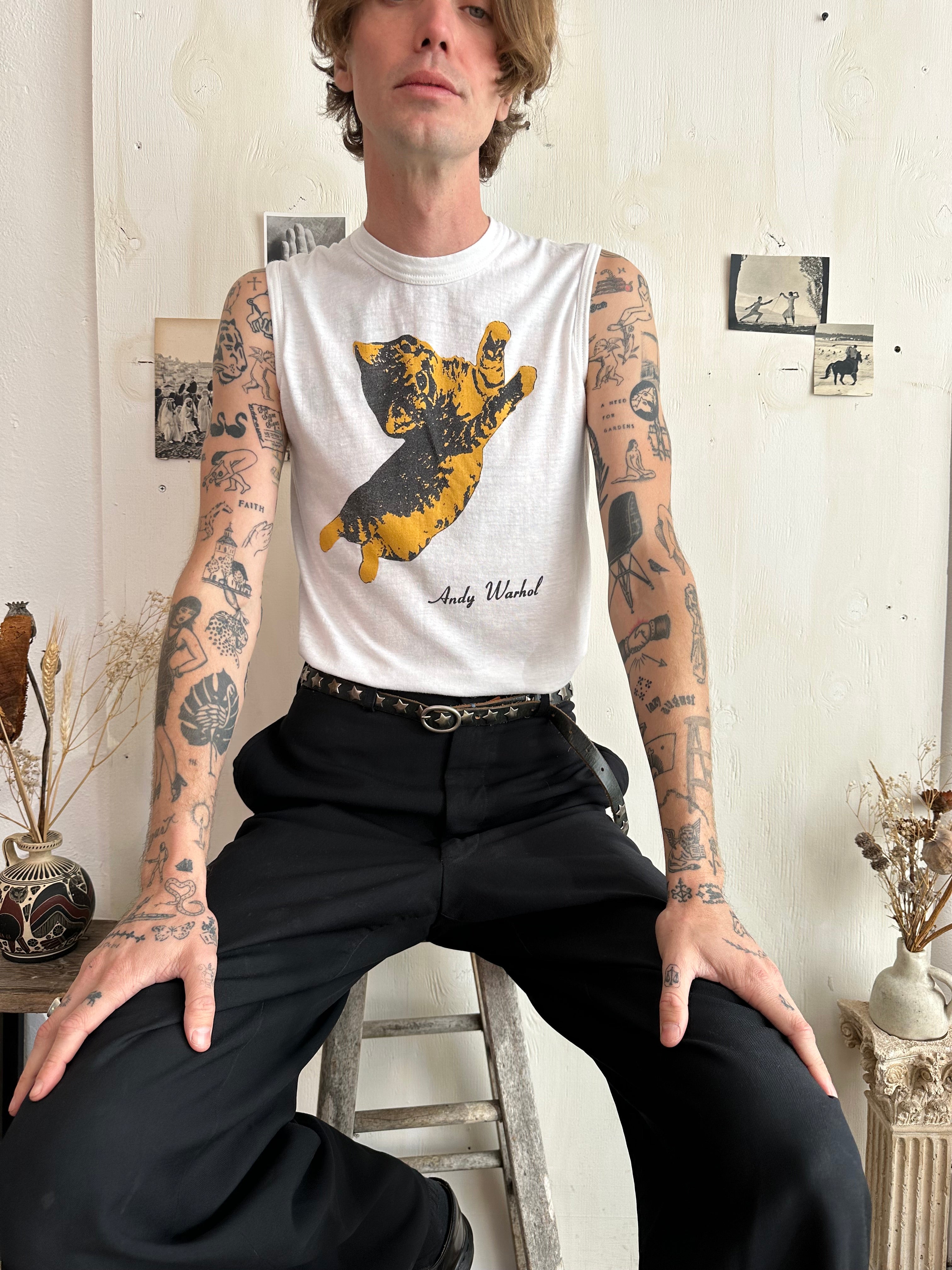 1980s Andy Warhol Kitten Muscle Tee (M)
