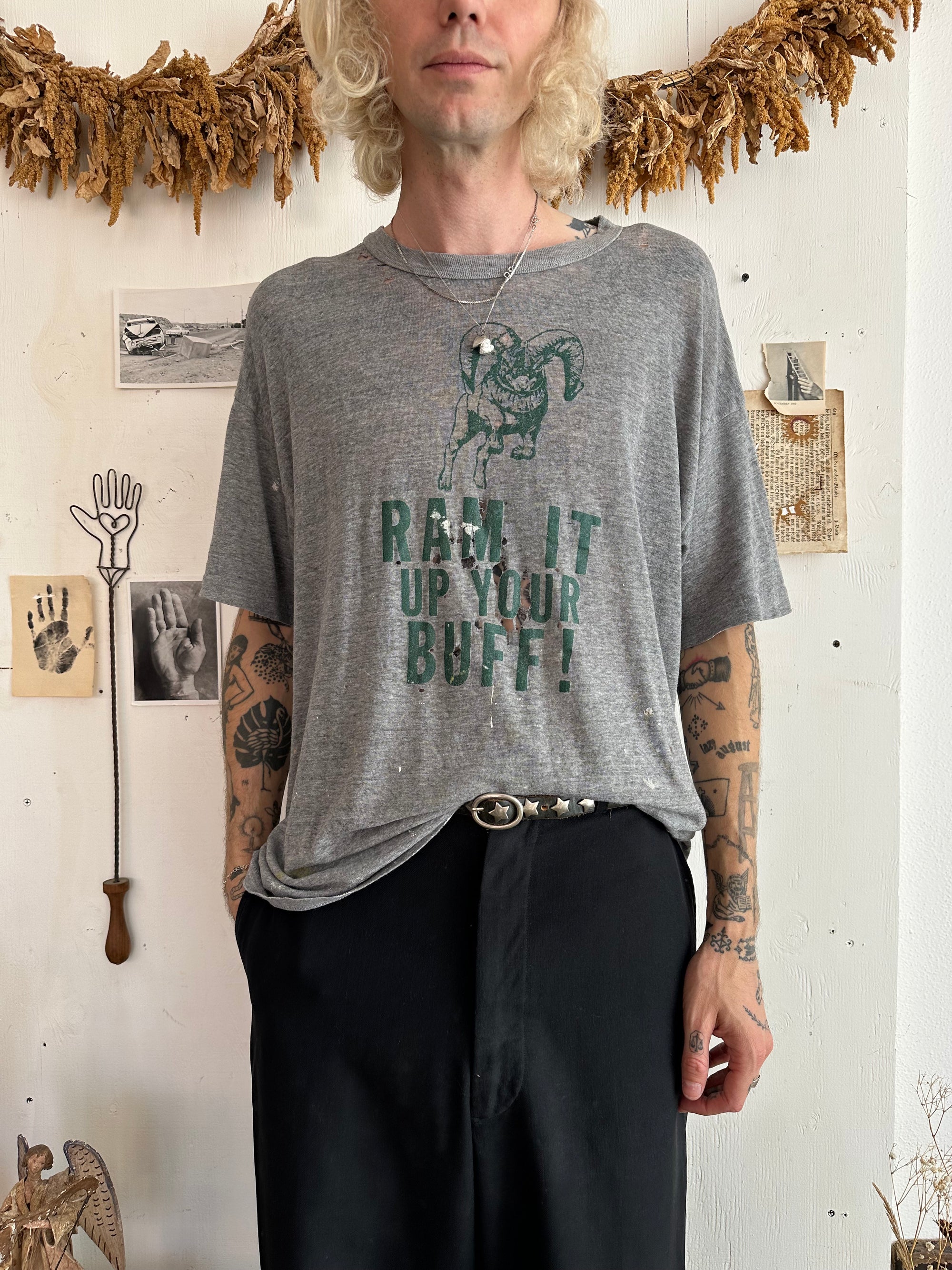 1980s Paper Thin Thrashed Rams T-Shirt