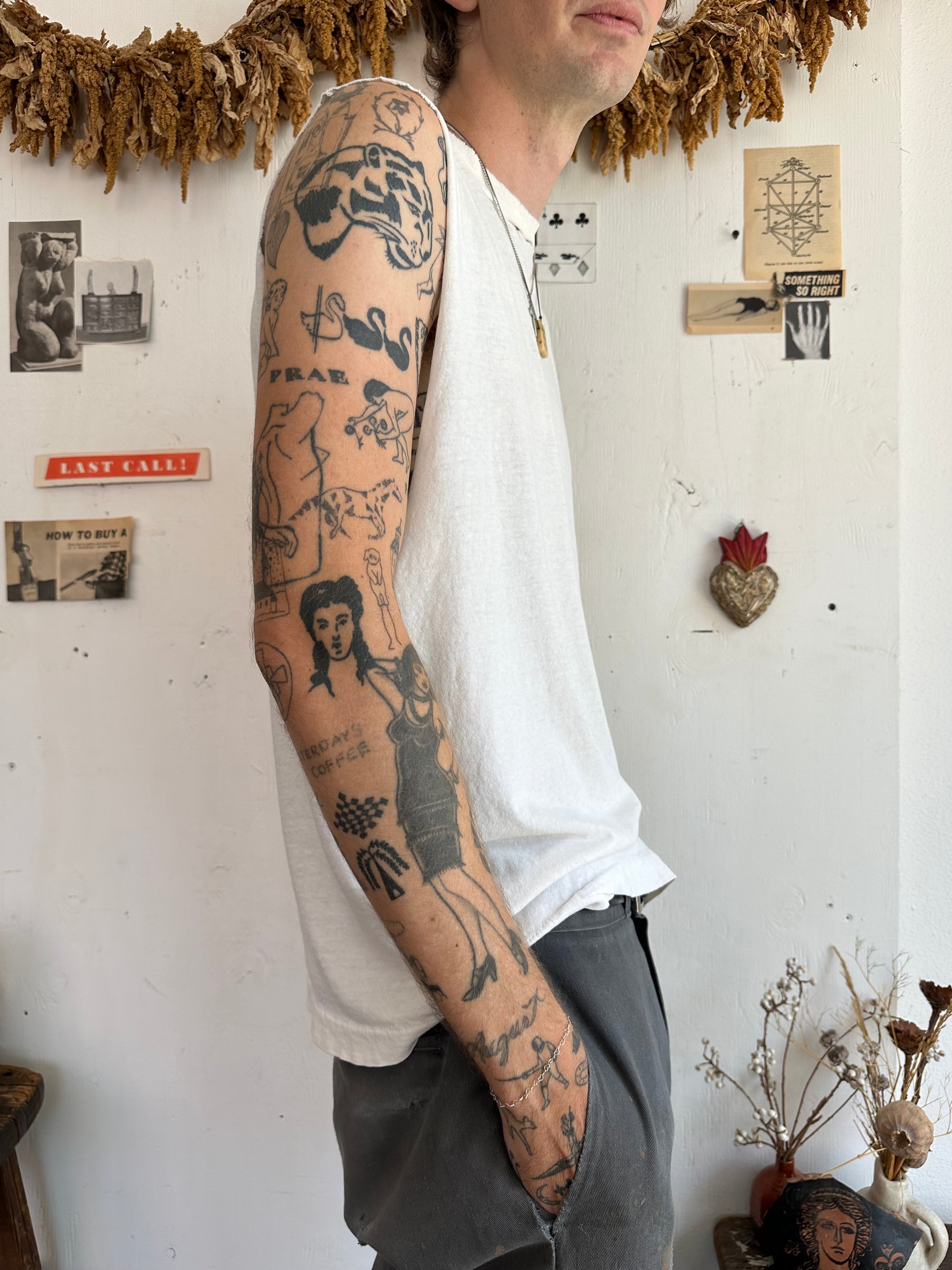 1980s Well Worn White Muscle Tee