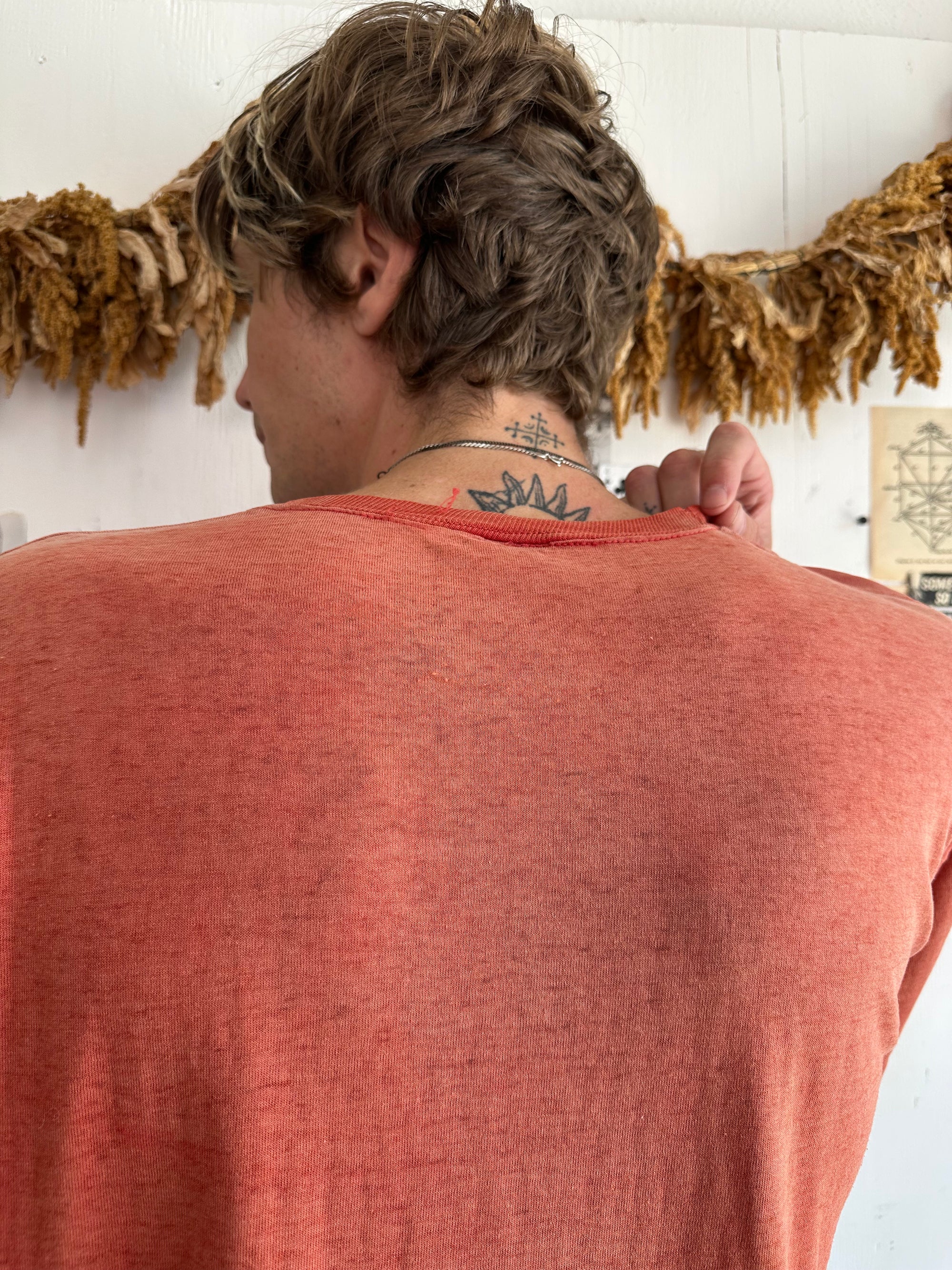 1980s Perfect Sunfaded Red Pocket Tee
