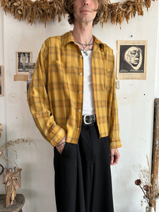 1970s Well-Worn Plaid Shirt (Boxy L/XL)