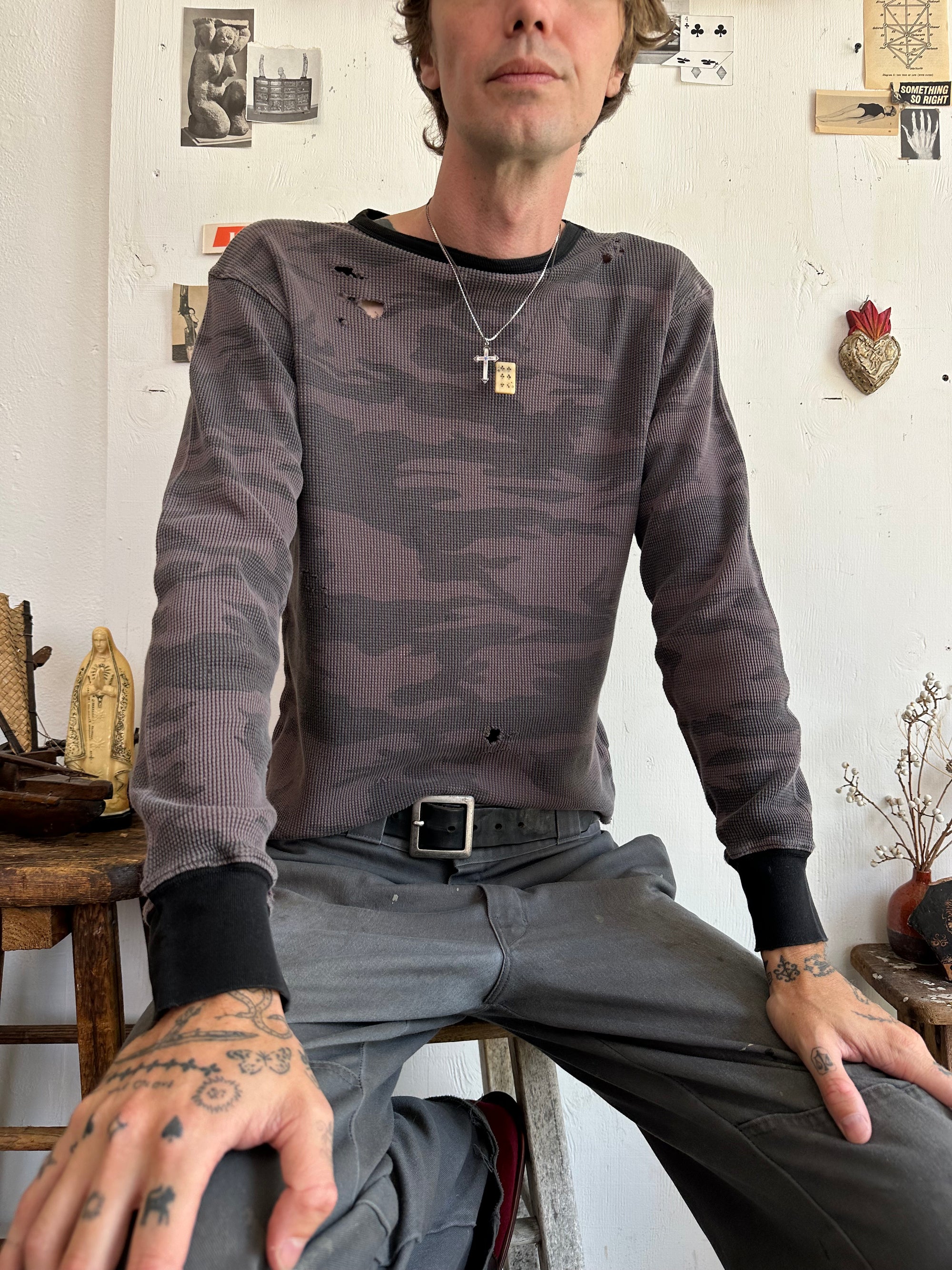 2000s Well Worn Camo Thermal