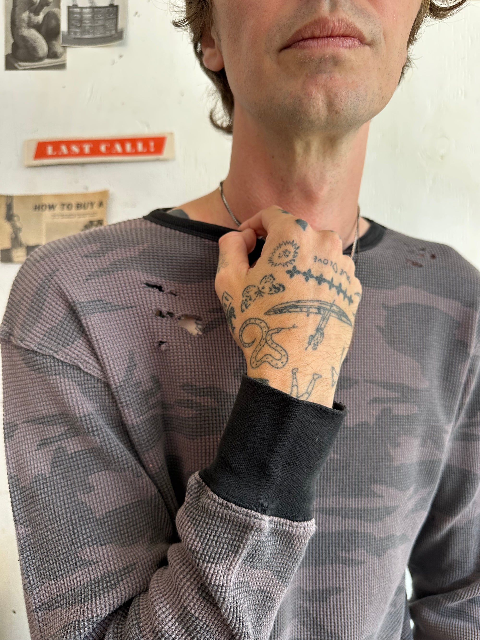 2000s Well Worn Camo Thermal