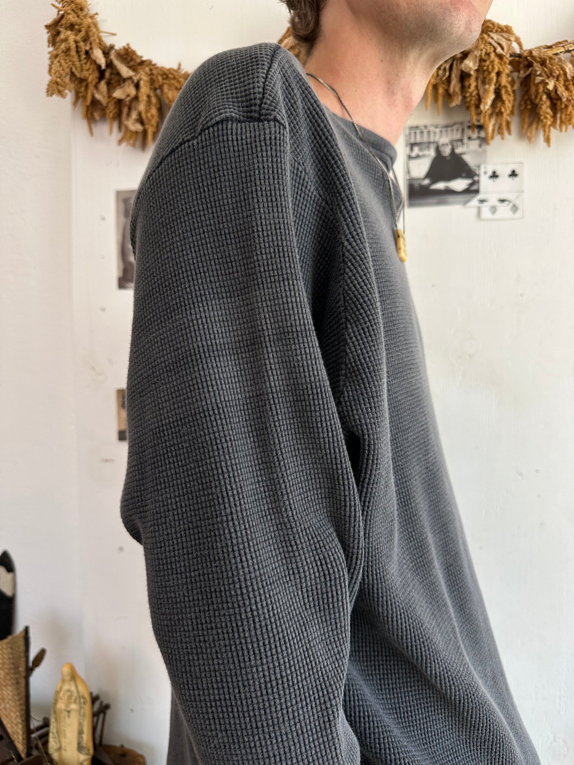 1990s Faded Ghost Stripe Black Thermal