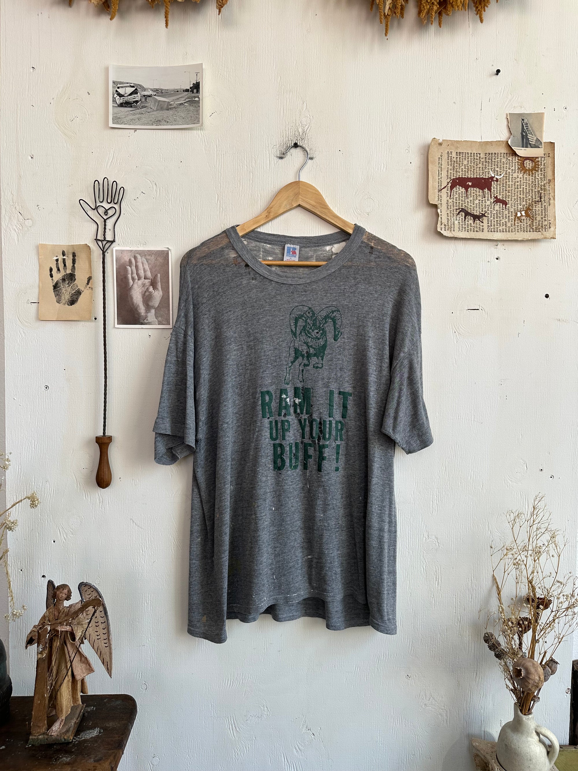 1980s Paper Thin Thrashed Rams T-Shirt