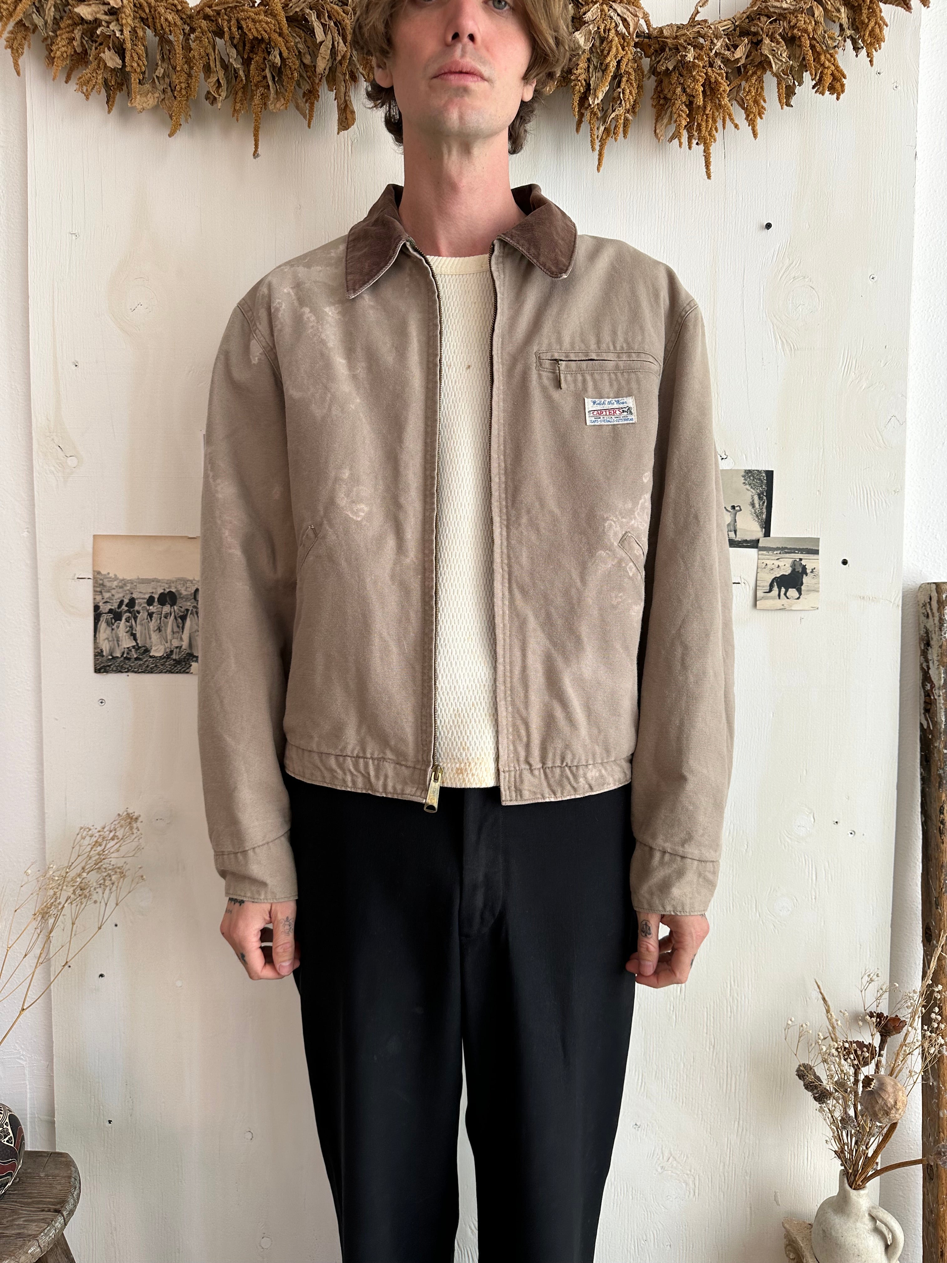 1960s Well Worn Carters Lined Work Jacket (Boxy XL)