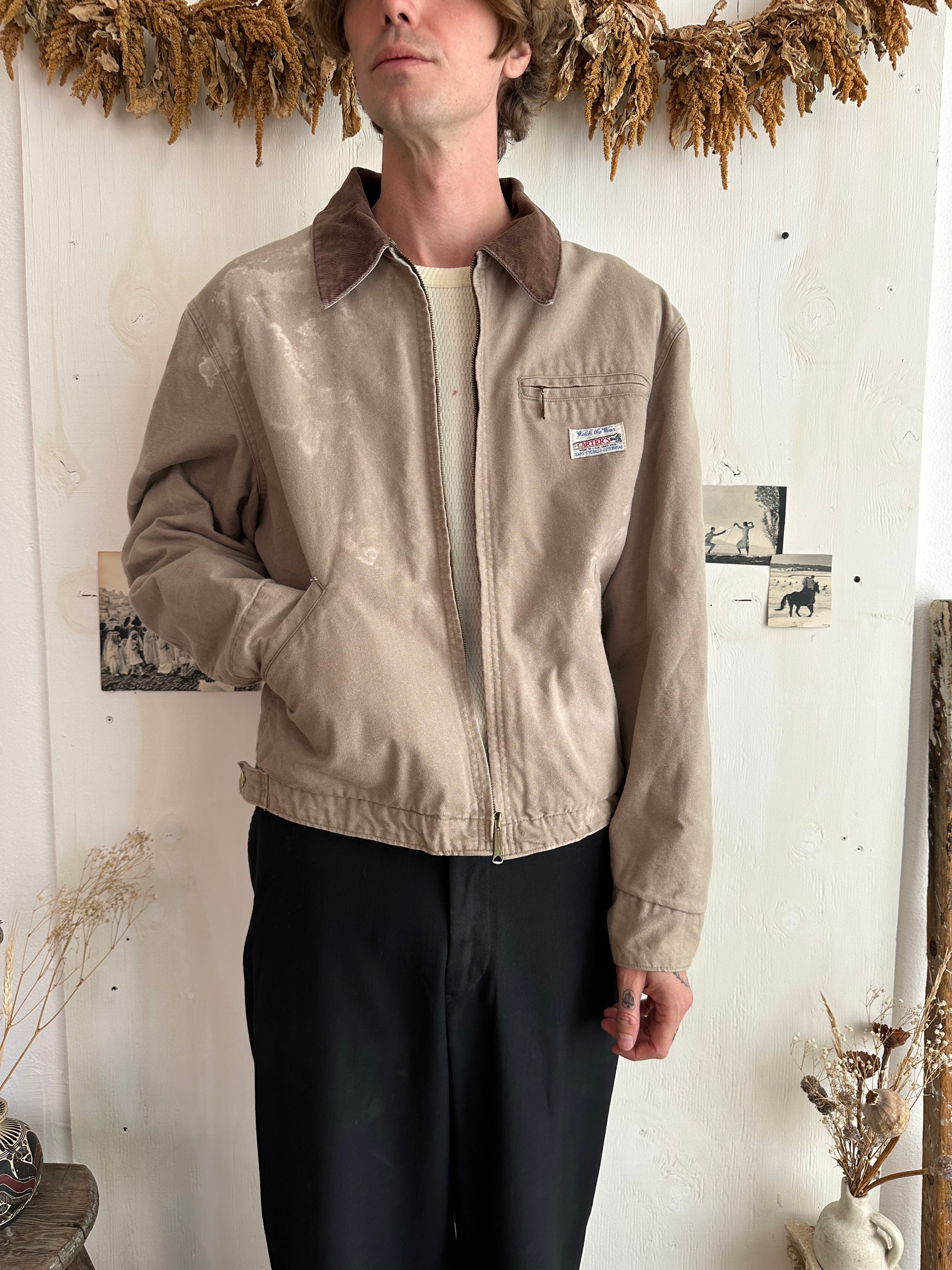 1960s Well Worn Carters Lined Work Jacket (Boxy XL)