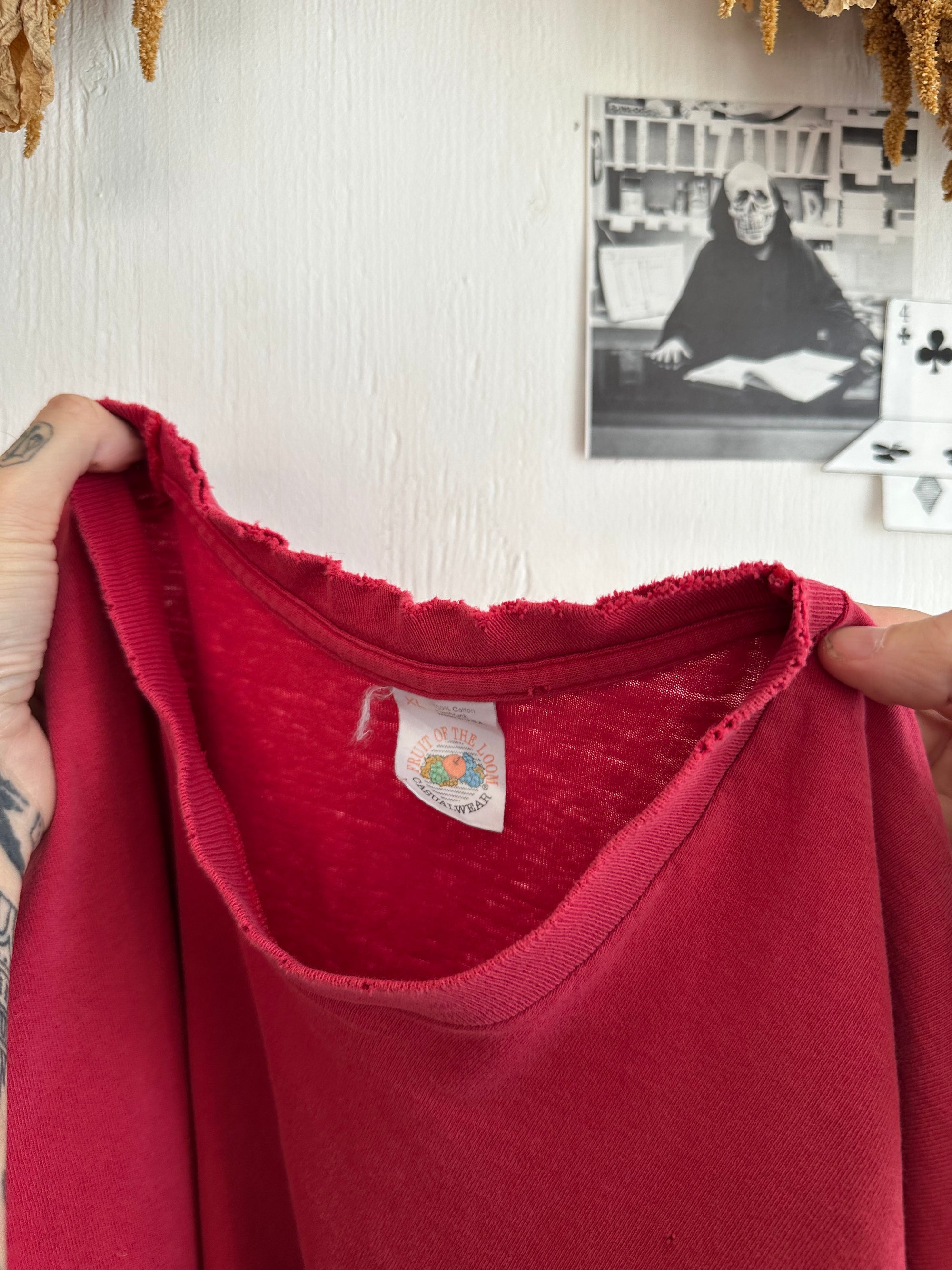 1990s Faded Red Blank