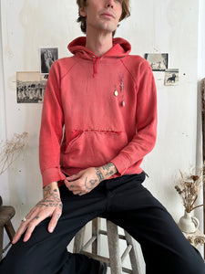 1960s Sunfaded Red Hoodie (Boxy M)