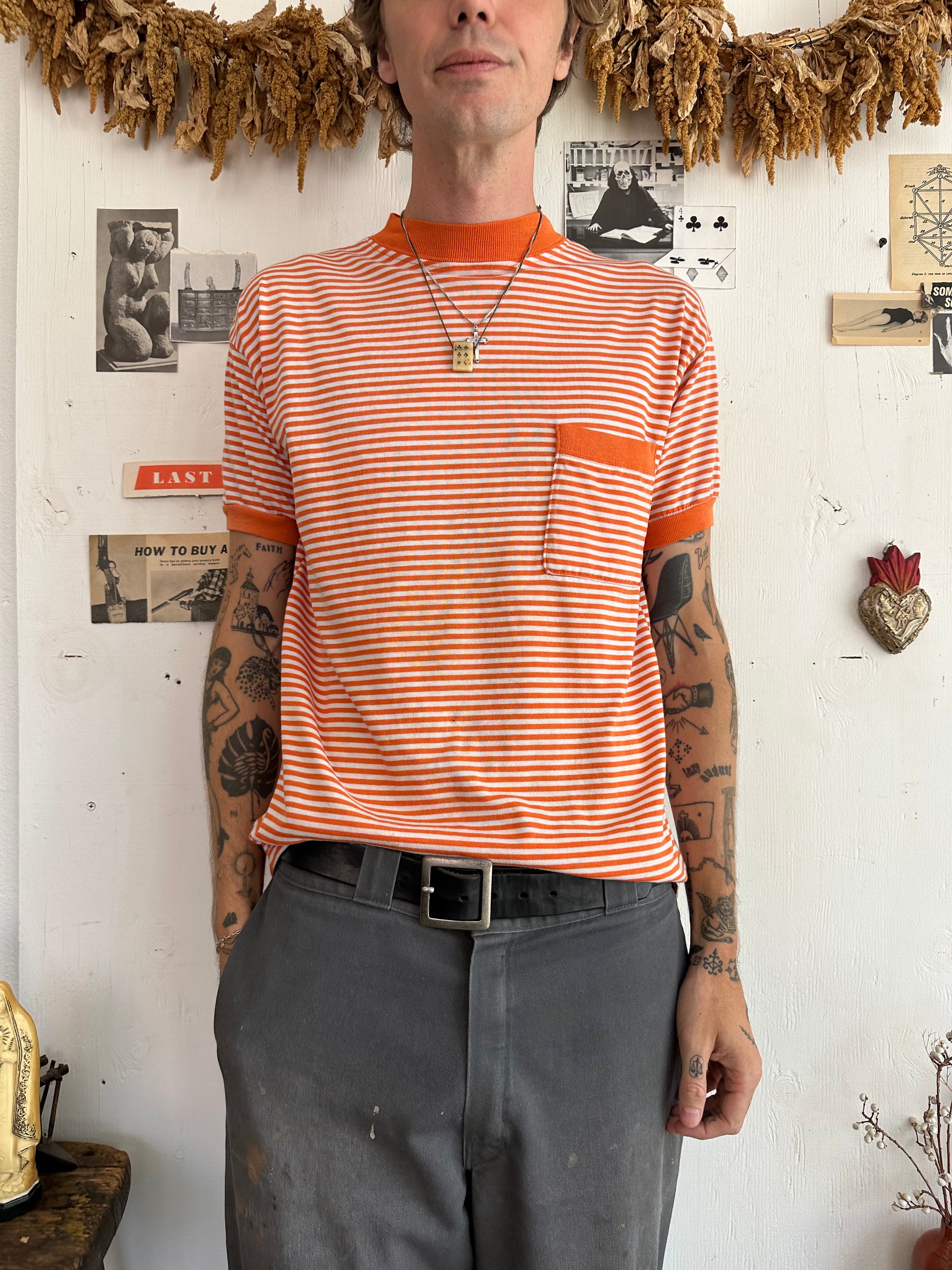 1980s Striped Pocket Ringer