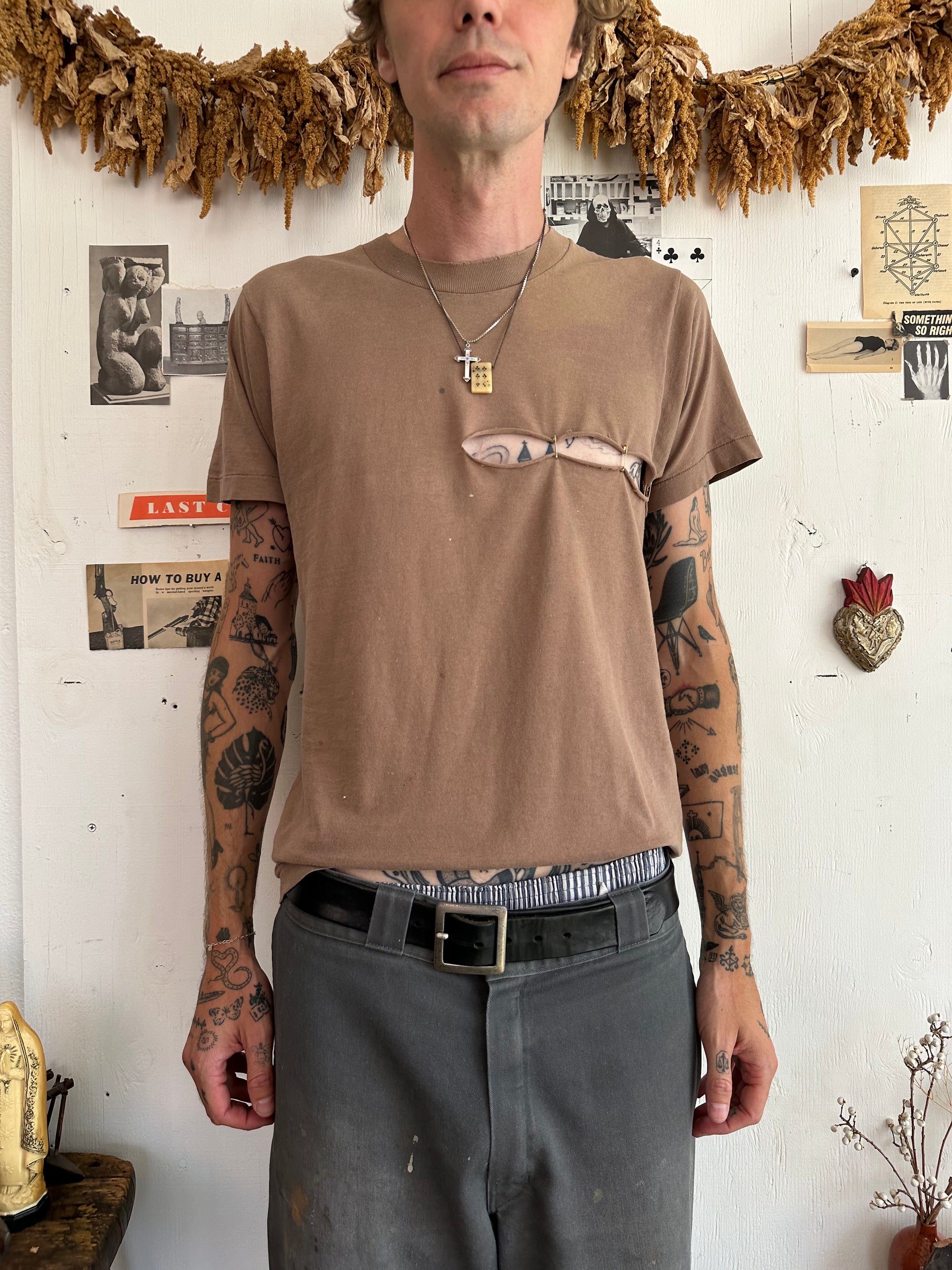 1970s Thrashed Light Brown Tee
