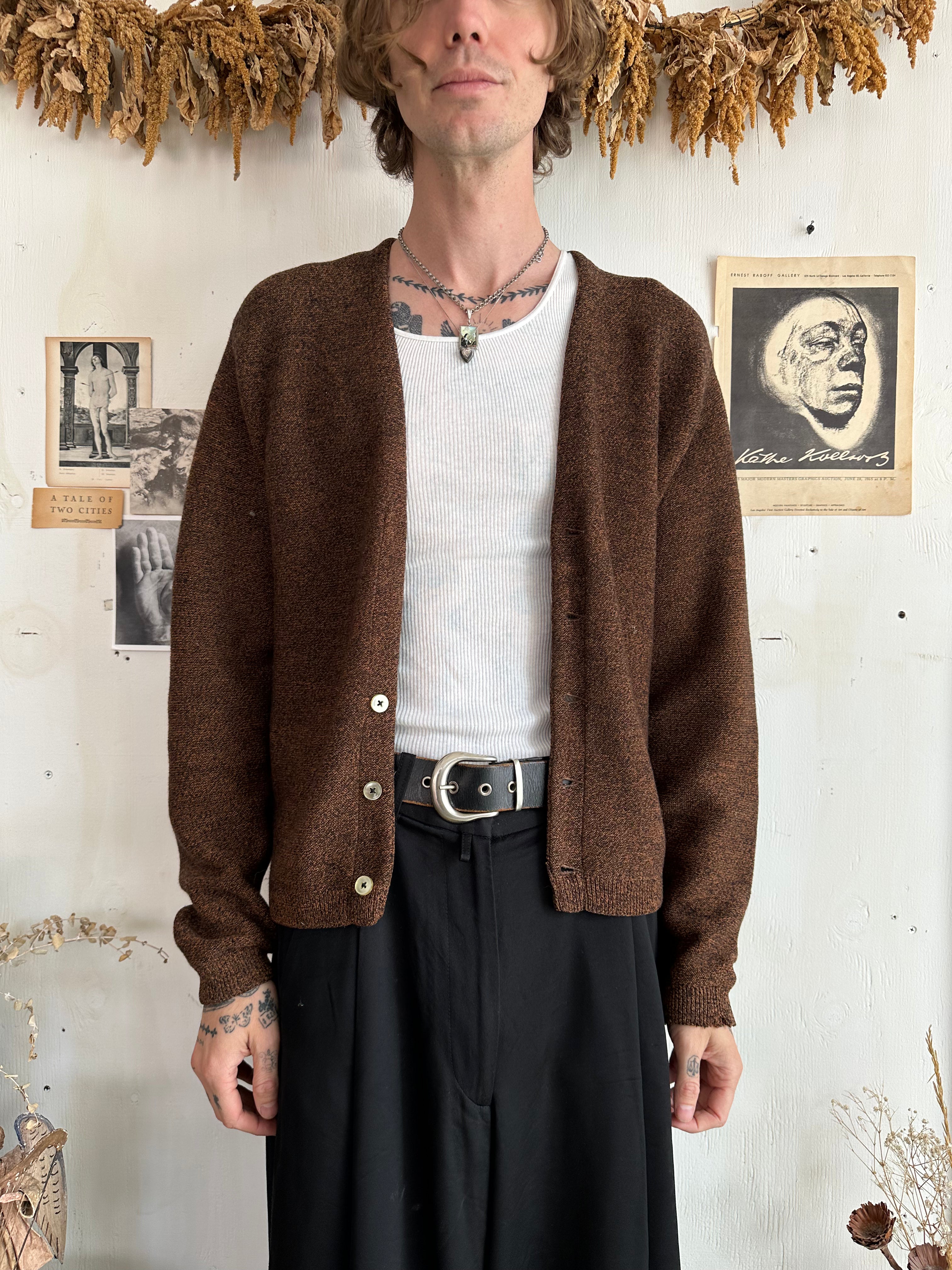 1960s Well-Worn Repaired Cardigan (M/L)