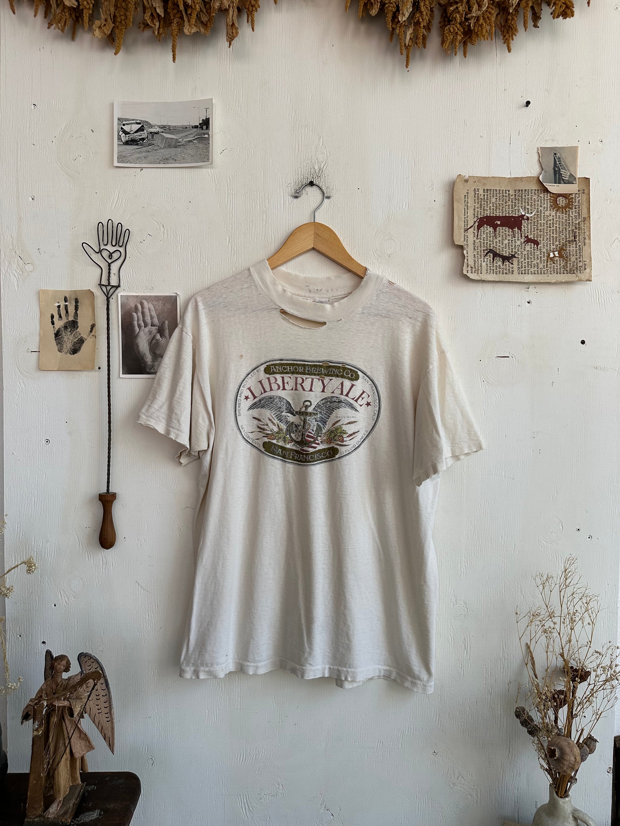 1980s Perfectly Worn Eagle Brewery T-Shirt