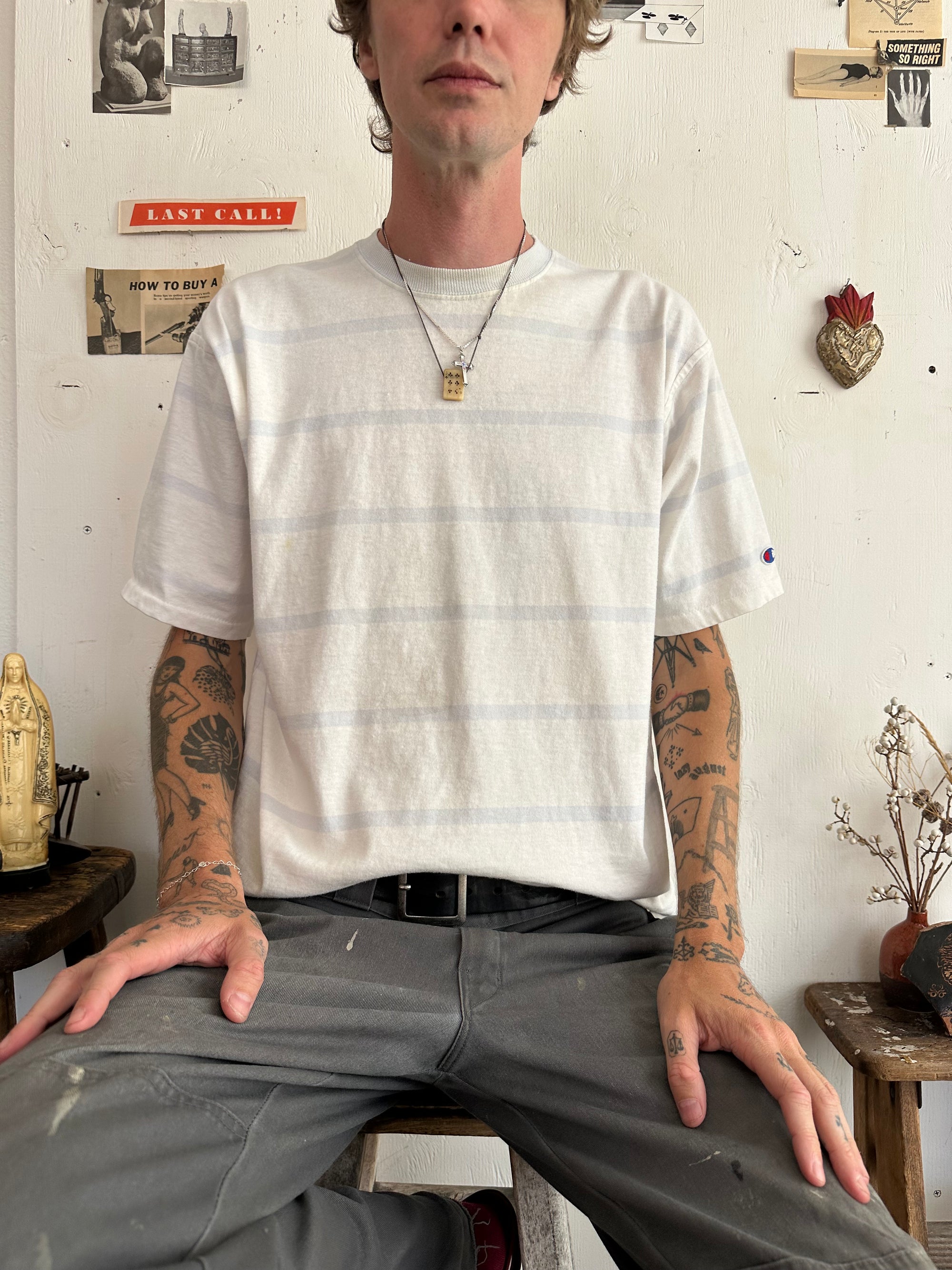 1990s Champion Striped Tee