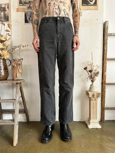 1990s Black Carhartt Carpenter Pants (30x32)