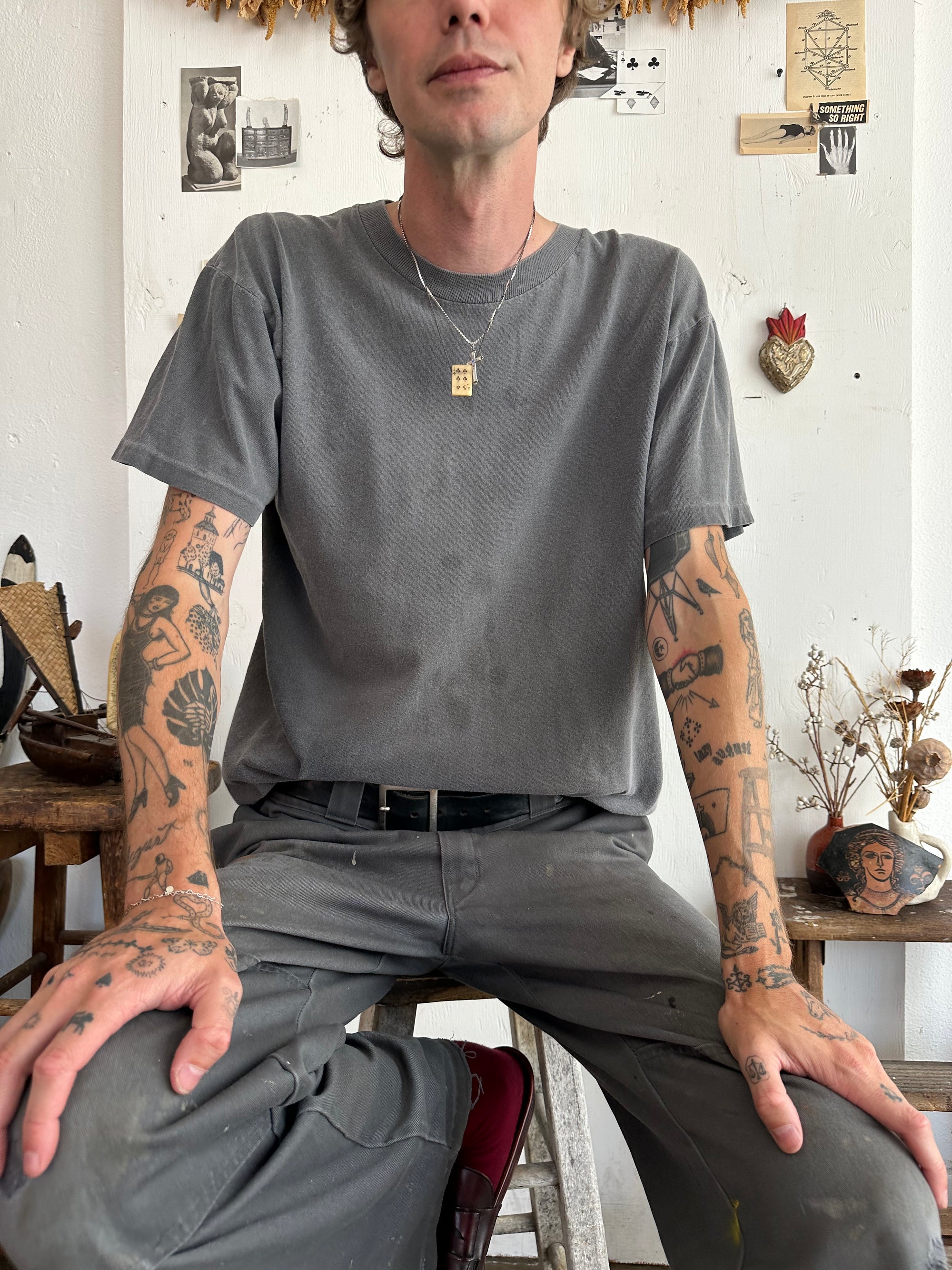 1990s Well Worn Grey T-Shirt